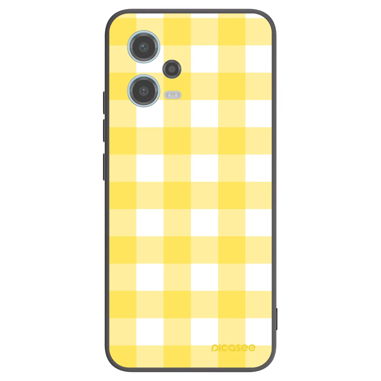 Picasee silikonový černý obal pro Xiaomi Redmi Note 12 5G - Gride lemon