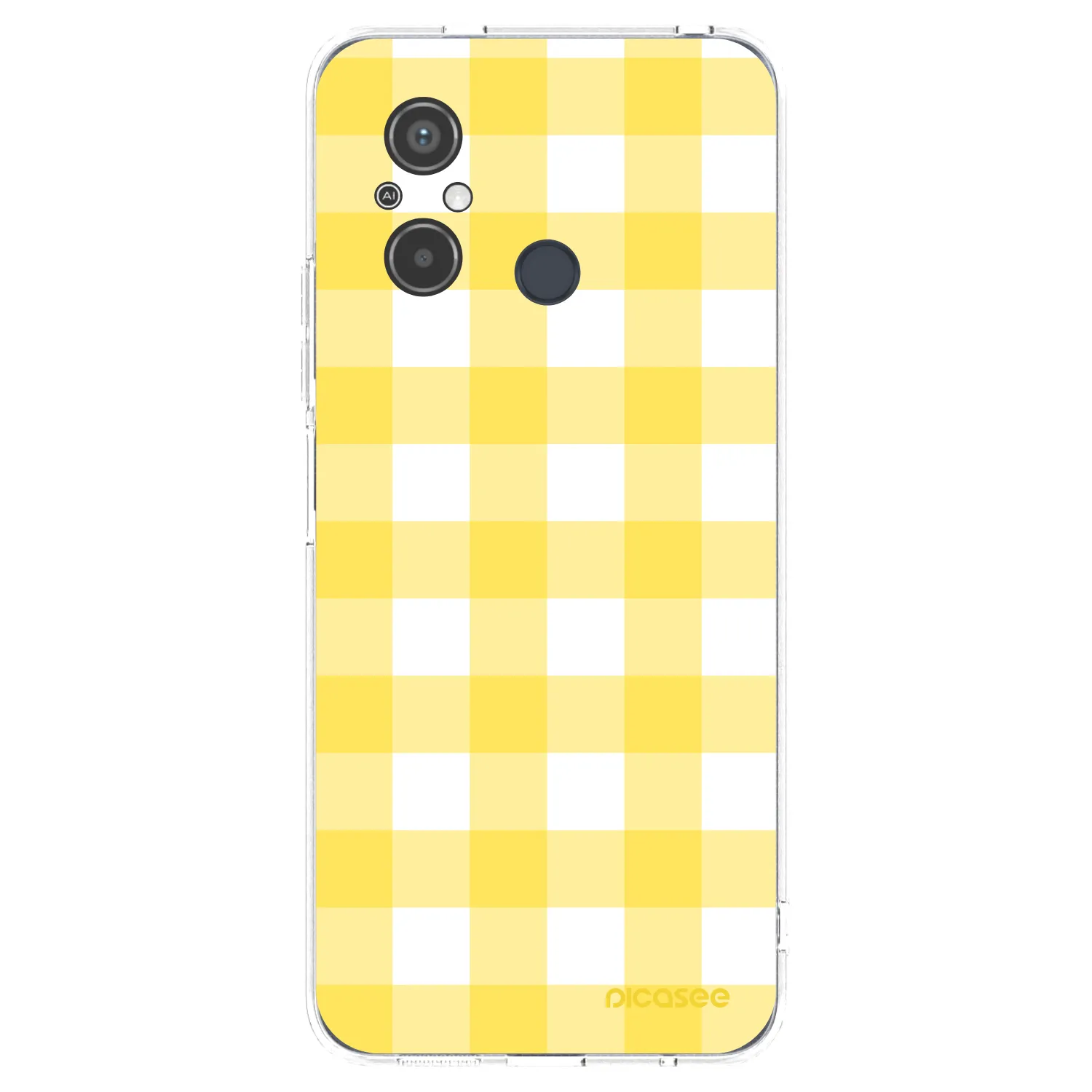 Picasee silikonový průhledný obal pro Xiaomi Redmi 12C - Gride lemon