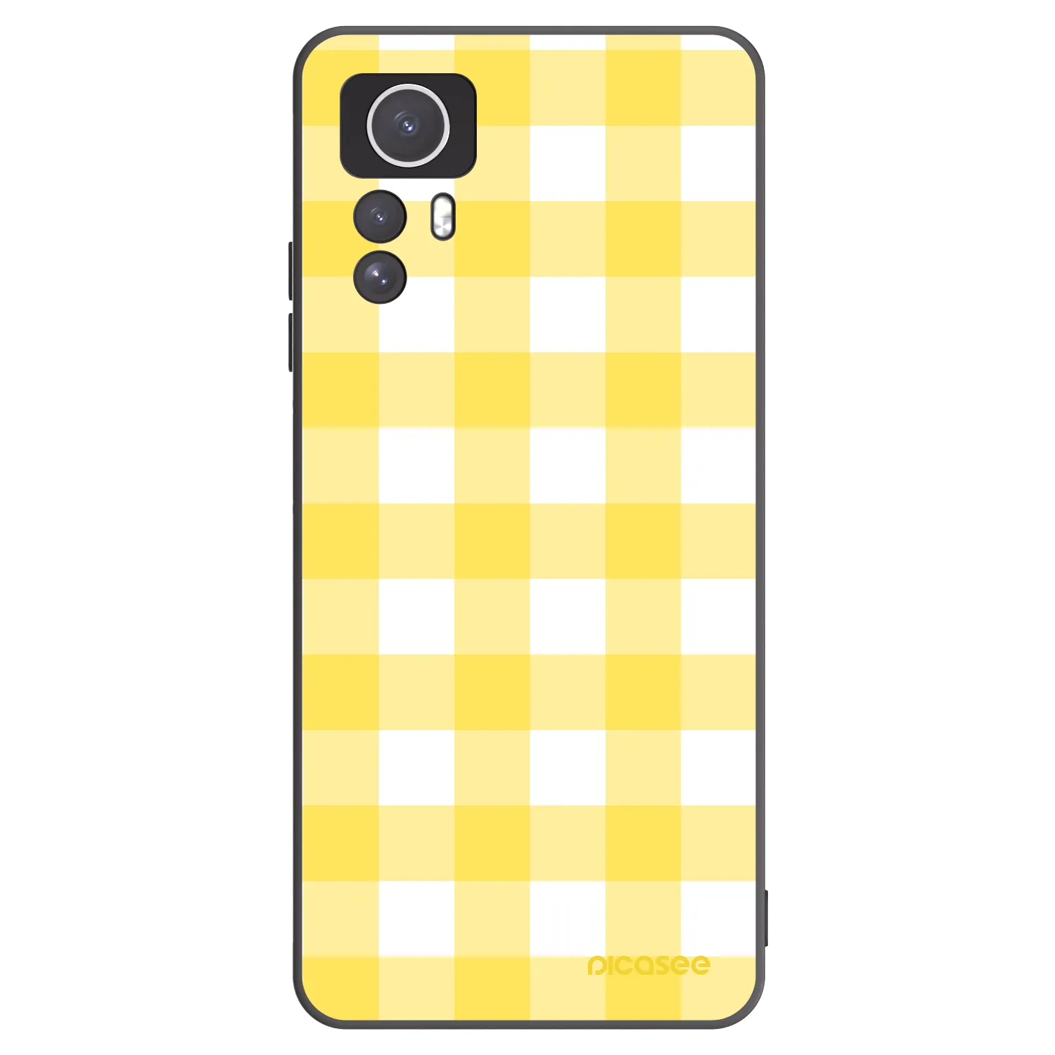 Picasee silikonový černý obal pro Xiaomi Redmi Note 12S - Gride lemon