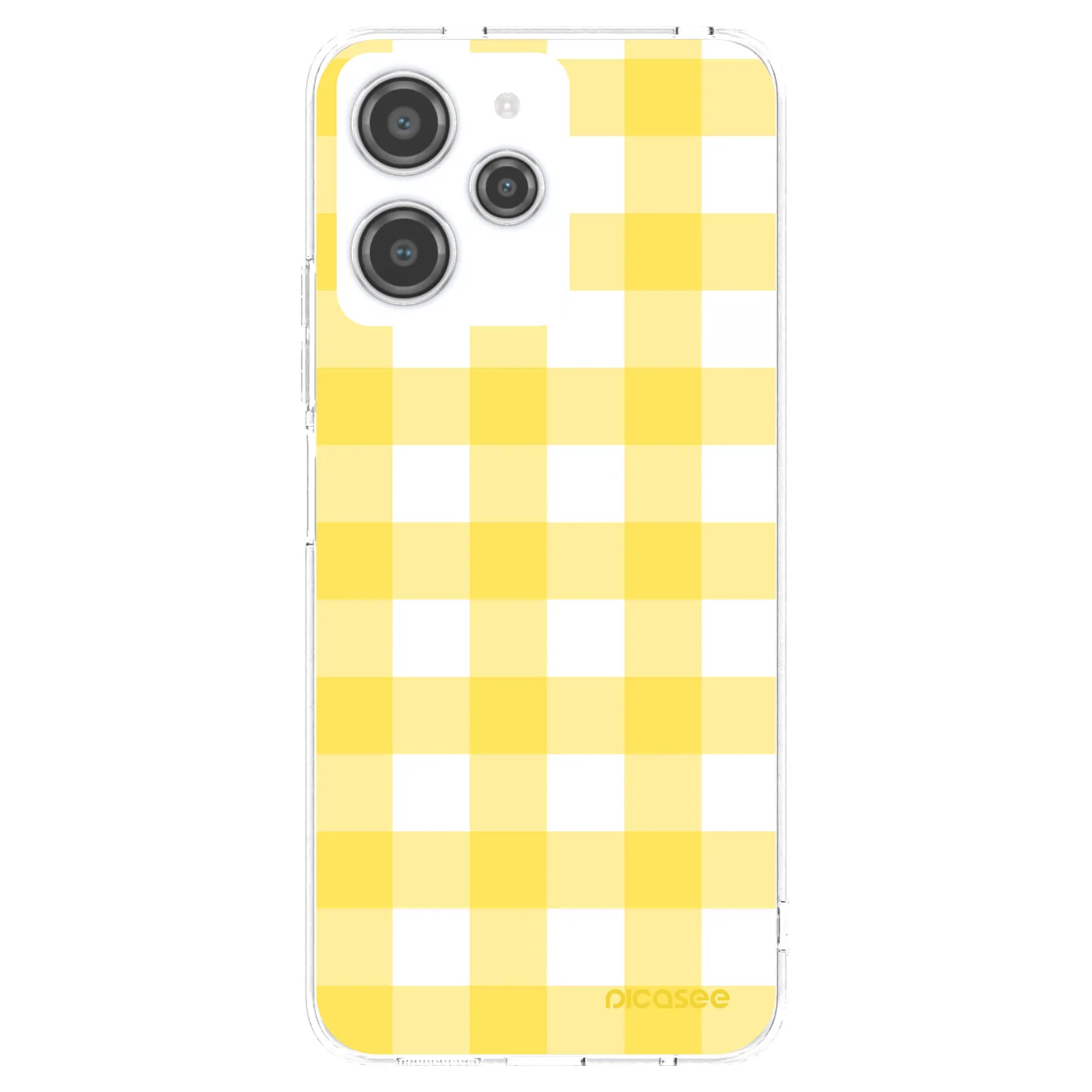 Picasee silikonový průhledný obal pro Xiaomi Redmi 12 4G - Gride lemon
