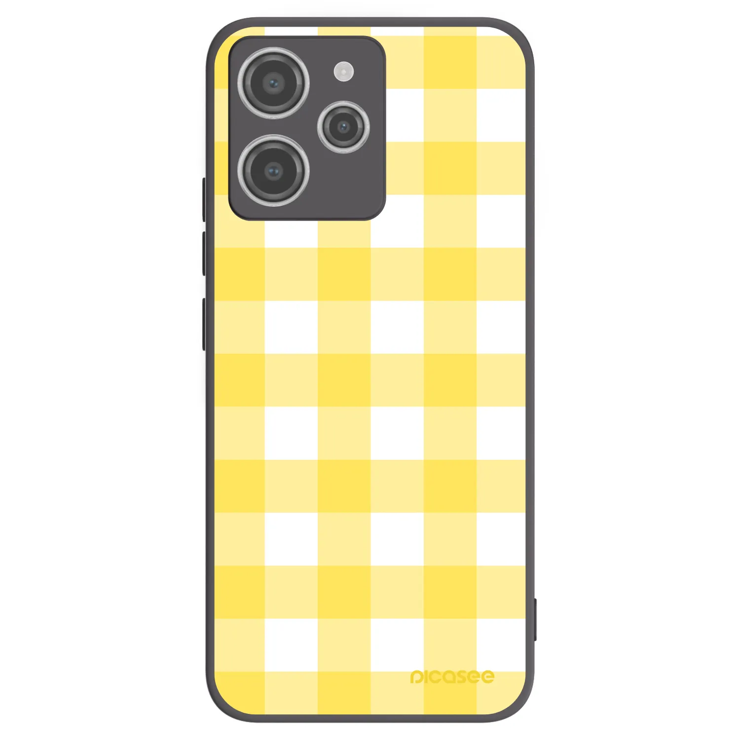 Picasee silikonový černý obal pro Xiaomi Redmi 12 4G - Gride lemon