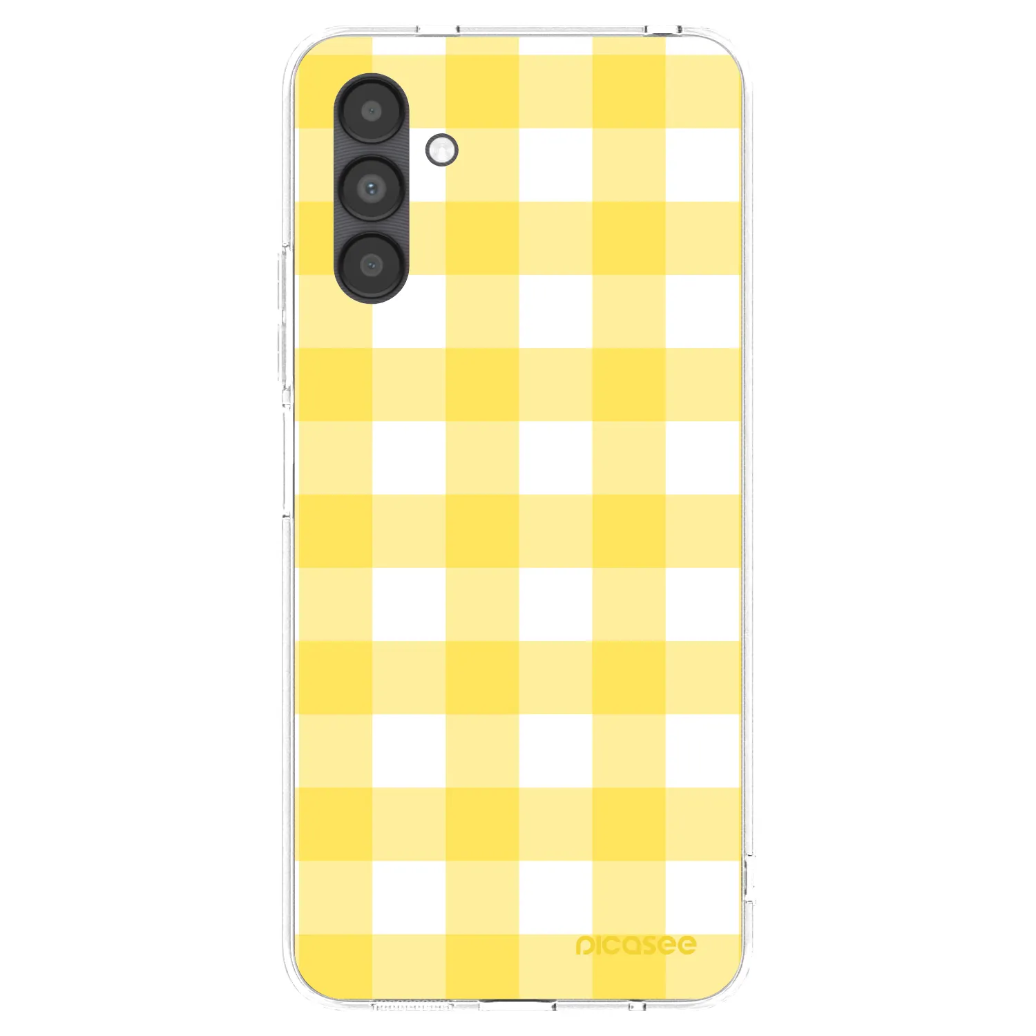 Picasee silikonový průhledný obal pro Samsung Galaxy A04s A047F - Gride lemon