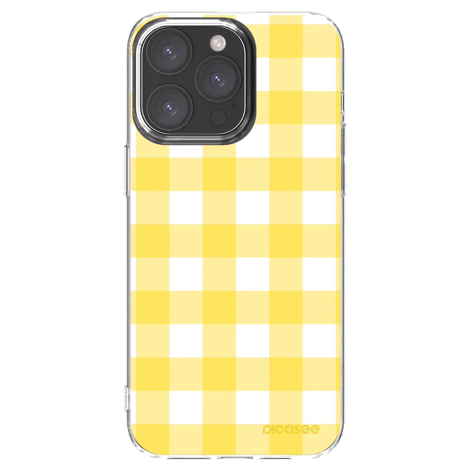 Picasee silikonový průhledný obal pro Apple iPhone 15 Pro Max - Gride lemon