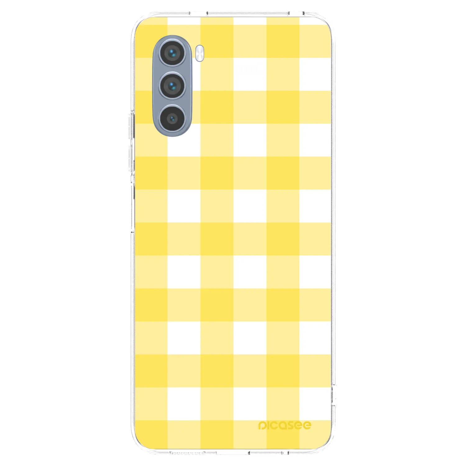 Picasee silikonový průhledný obal pro Motorola Moto G62 - Gride lemon