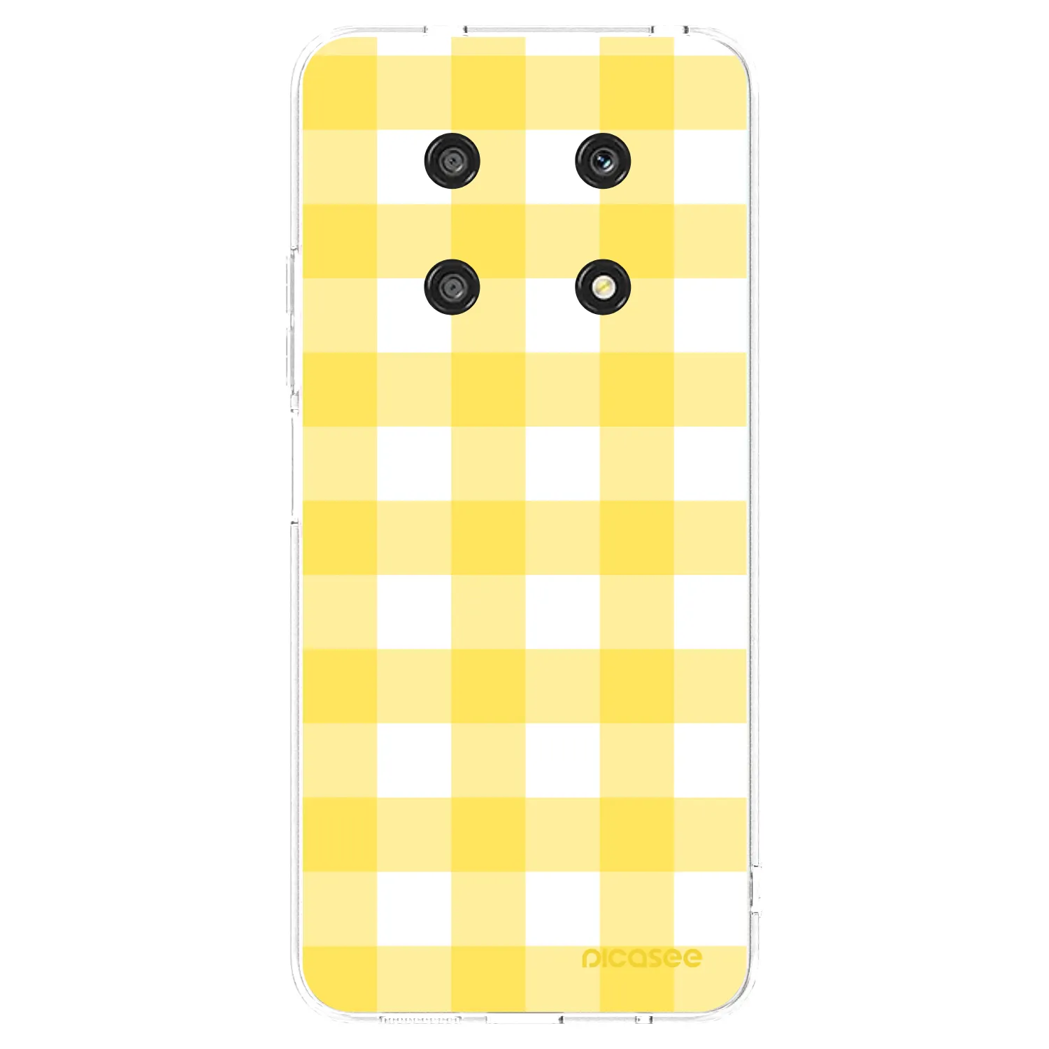 Picasee silikonový průhledný obal pro Honor Magic4 Lite 5G - Gride lemon