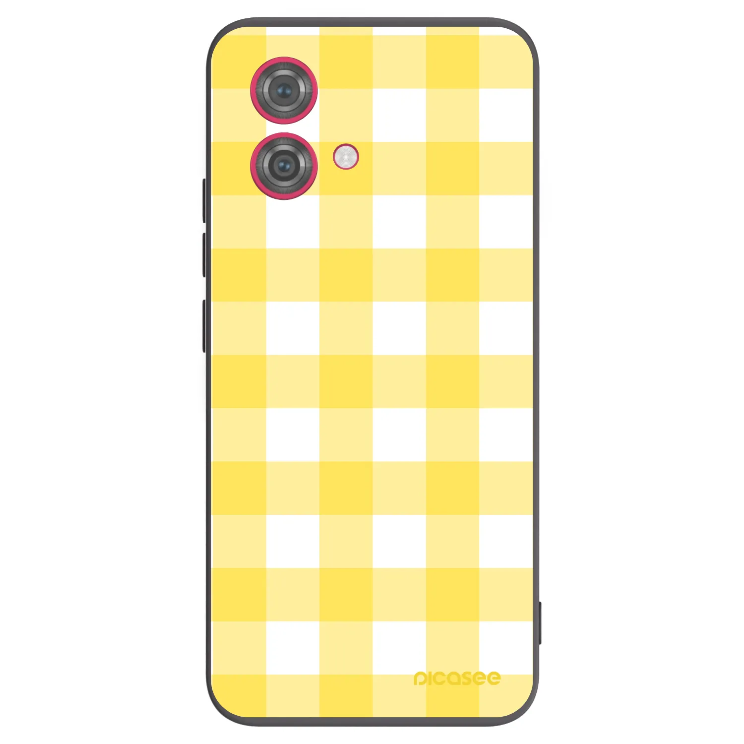 Picasee silikonový černý obal pro Motorola Moto G84 5G - Gride lemon
