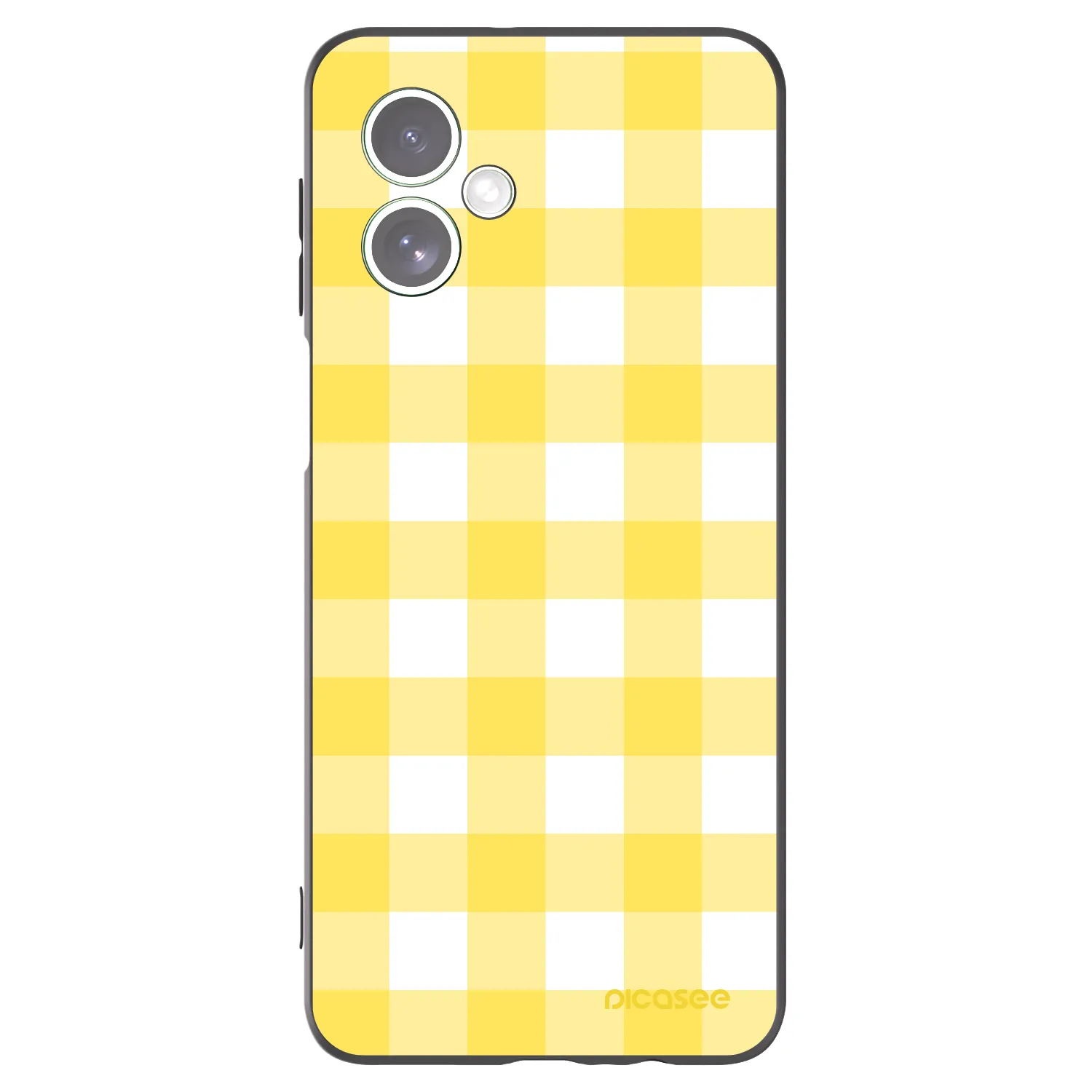 Picasee silikonový černý obal pro Motorola Moto G54 5G - Gride lemon