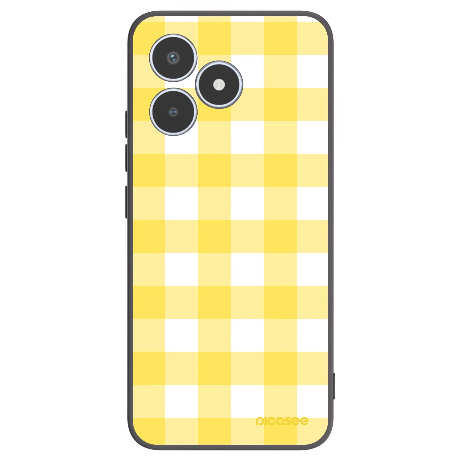 Picasee silikonový černý obal pro Realme C53 - Gride lemon