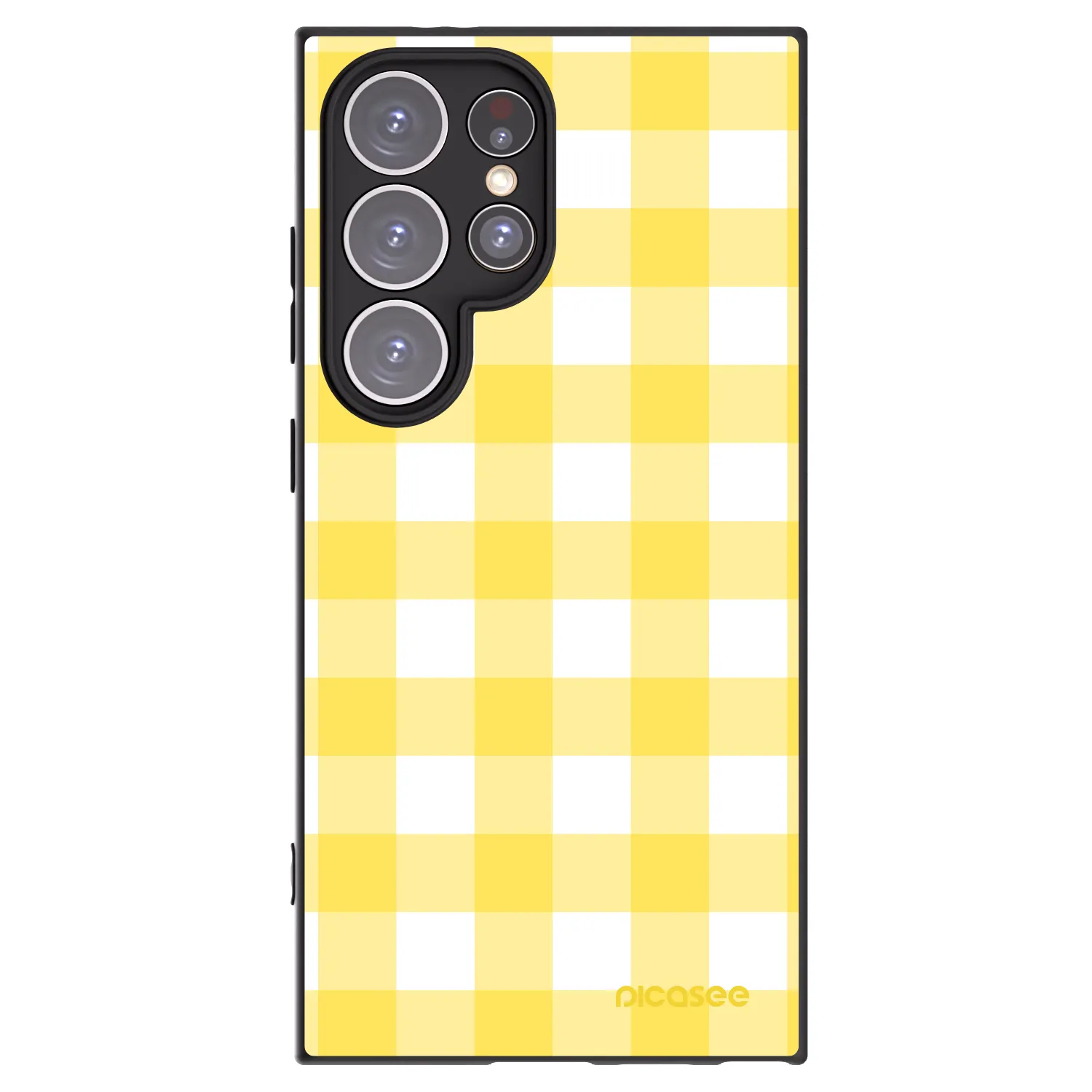 Picasee silikonový černý obal pro Samsung Galaxy S24 Ultra S928B 5G - Gride lemon