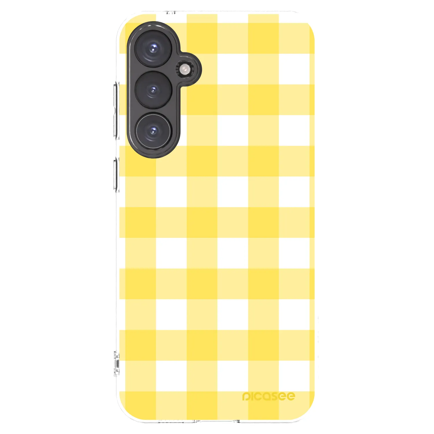 Picasee silikonový průhledný obal pro Samsung Galaxy S23 FE S711B - Gride lemon