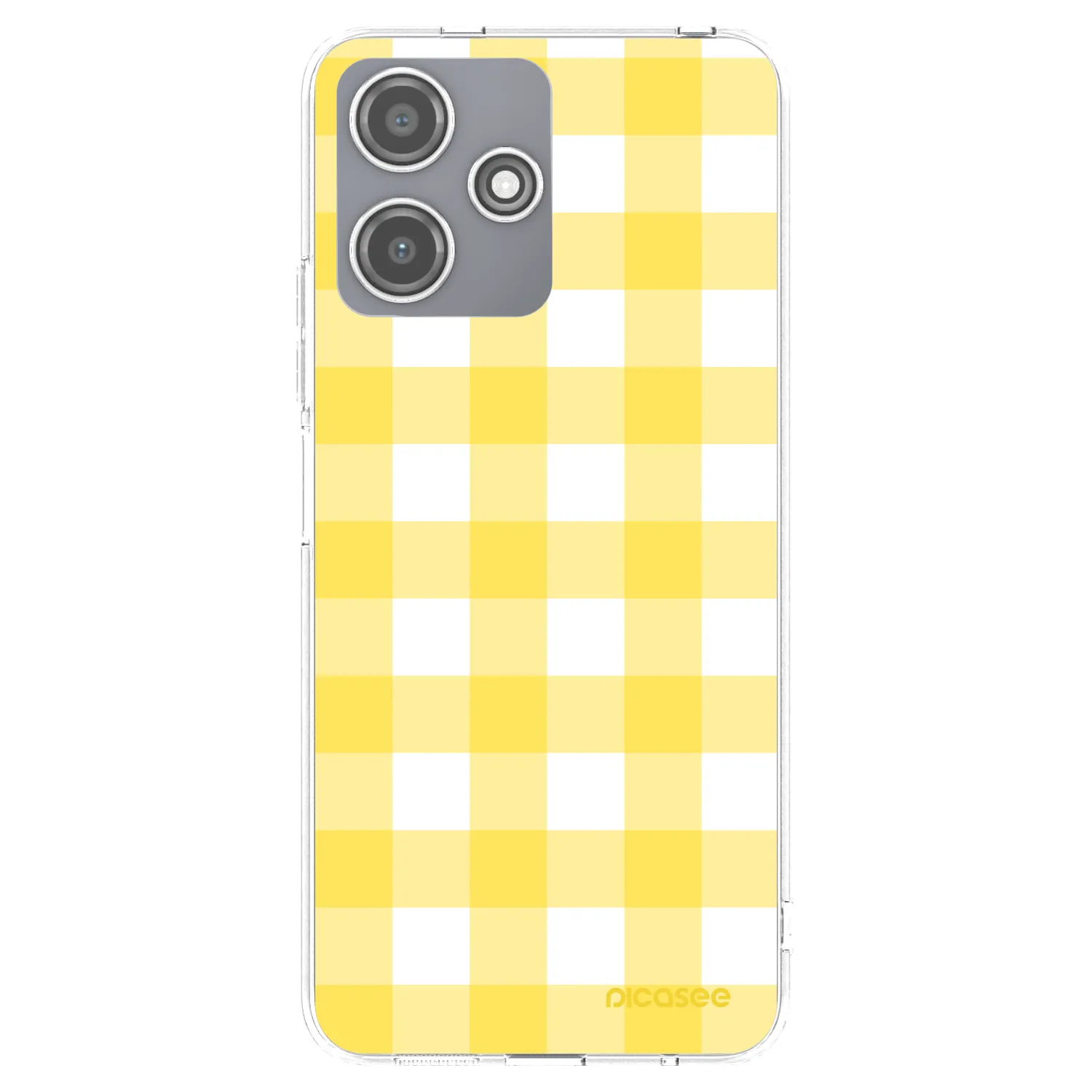 Picasee silikonový průhledný obal pro Xiaomi Redmi 12 5G - Gride lemon