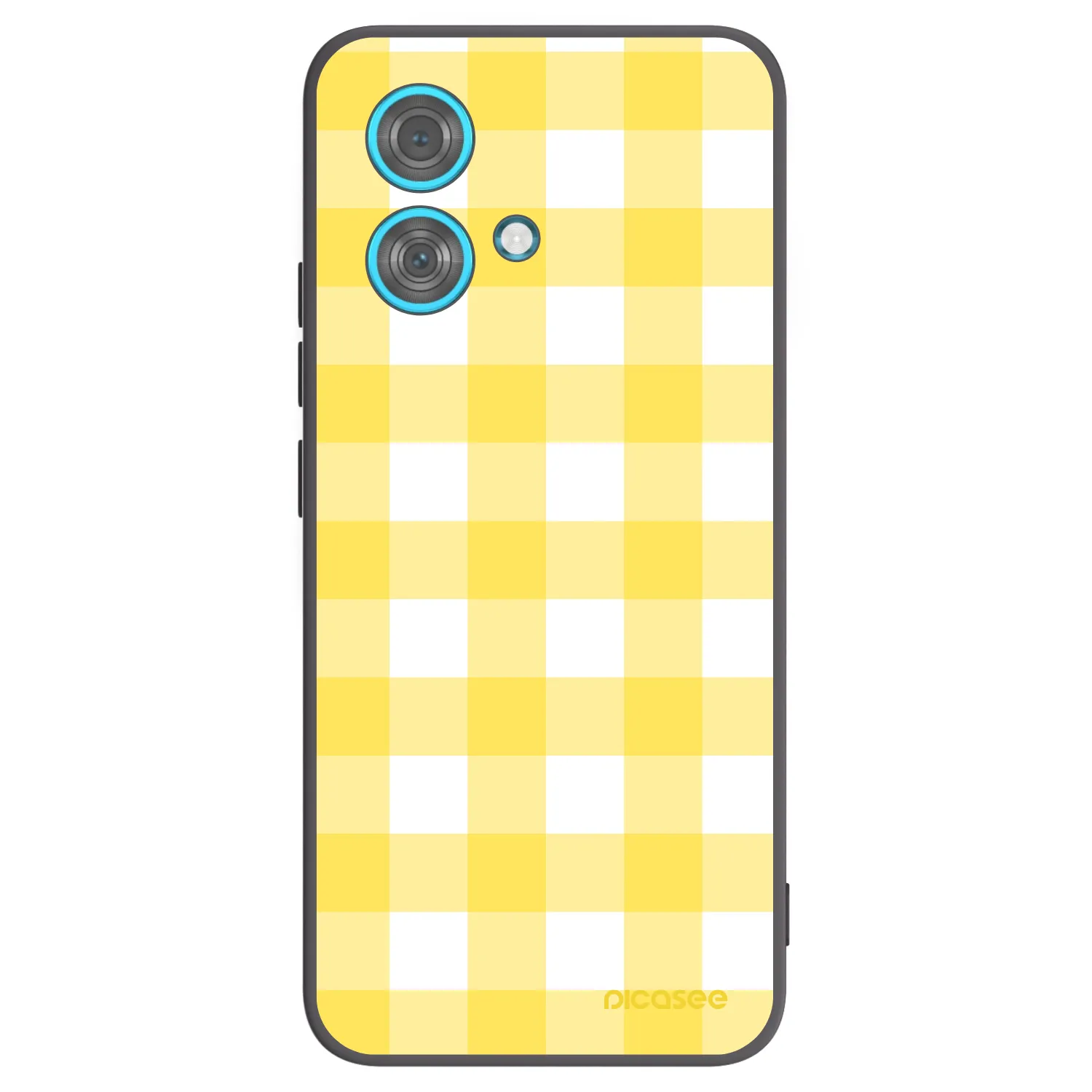 Picasee silikonový černý obal pro Motorola Edge 40 Neo - Gride lemon