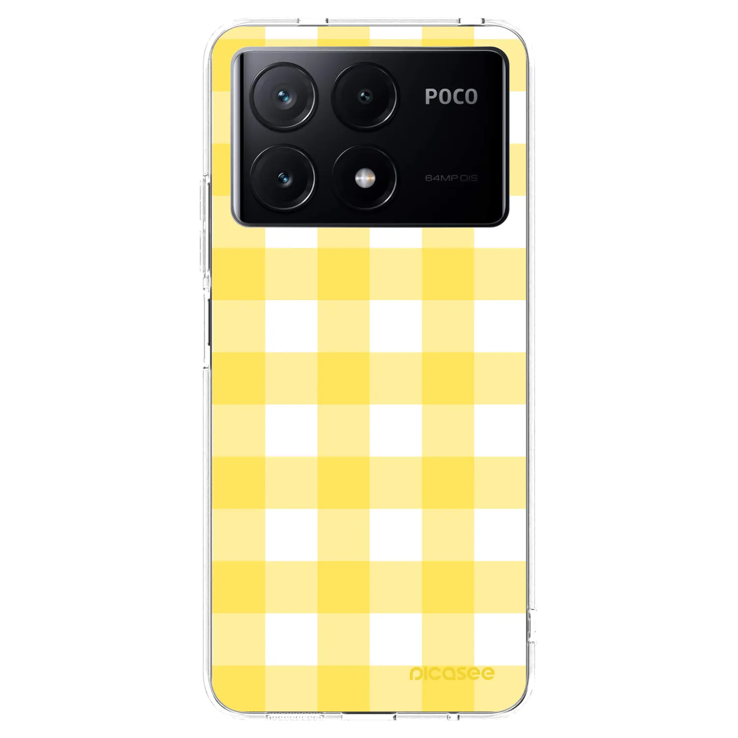 Picasee silikonový průhledný obal pro Xiaomi Poco X6 Pro - Gride lemon