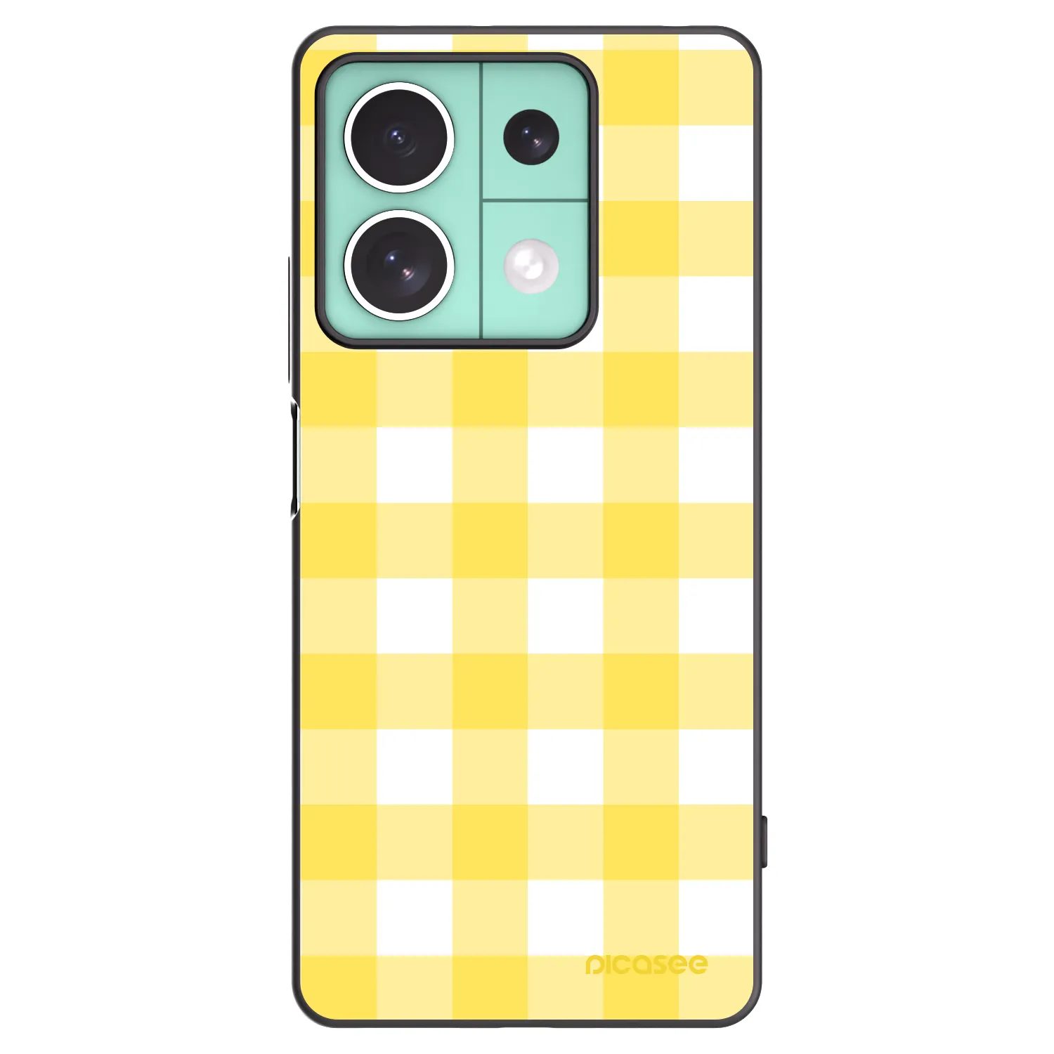 Picasee silikonový černý obal pro Xiaomi Redmi Note 13 5G - Gride lemon