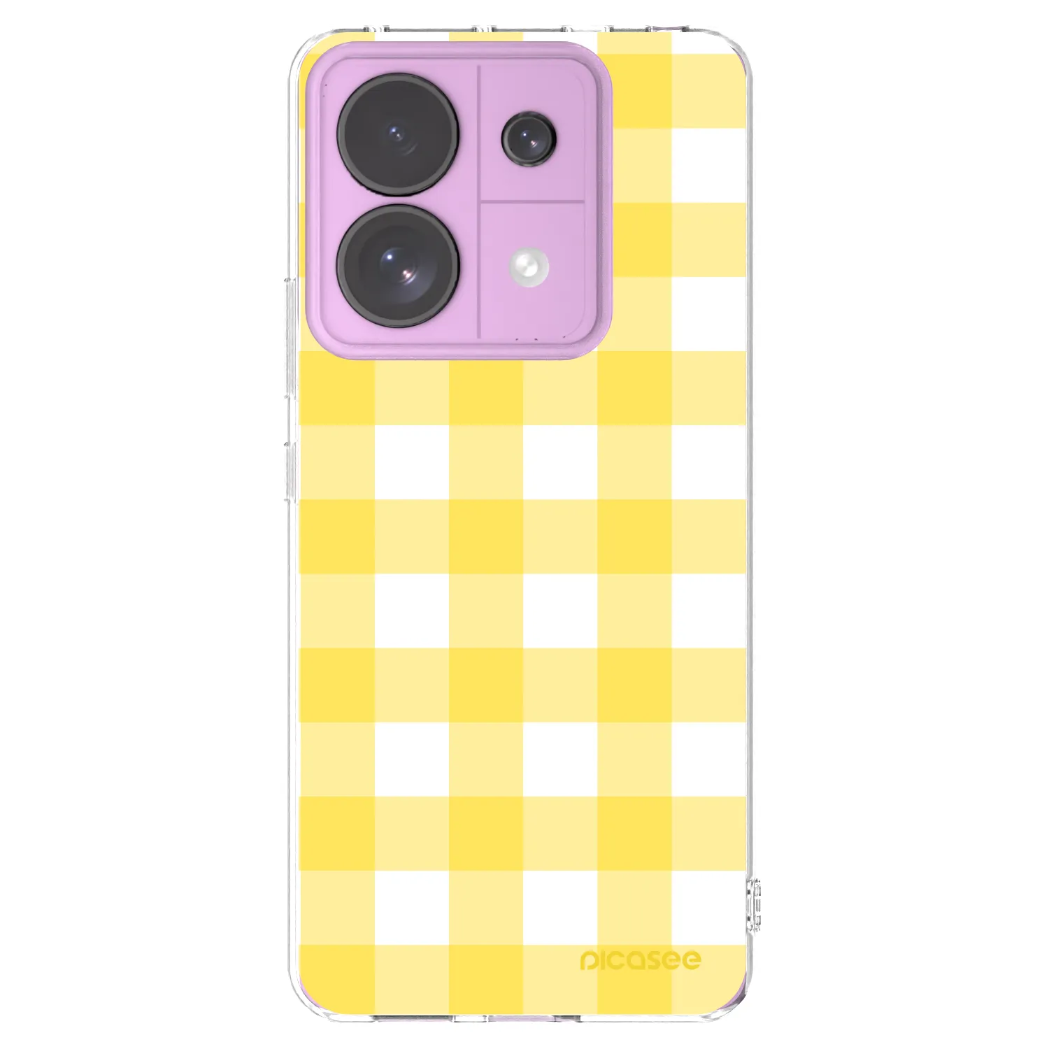 Picasee silikonový průhledný obal pro Xiaomi Redmi Note 13 Pro 5G - Gride lemon