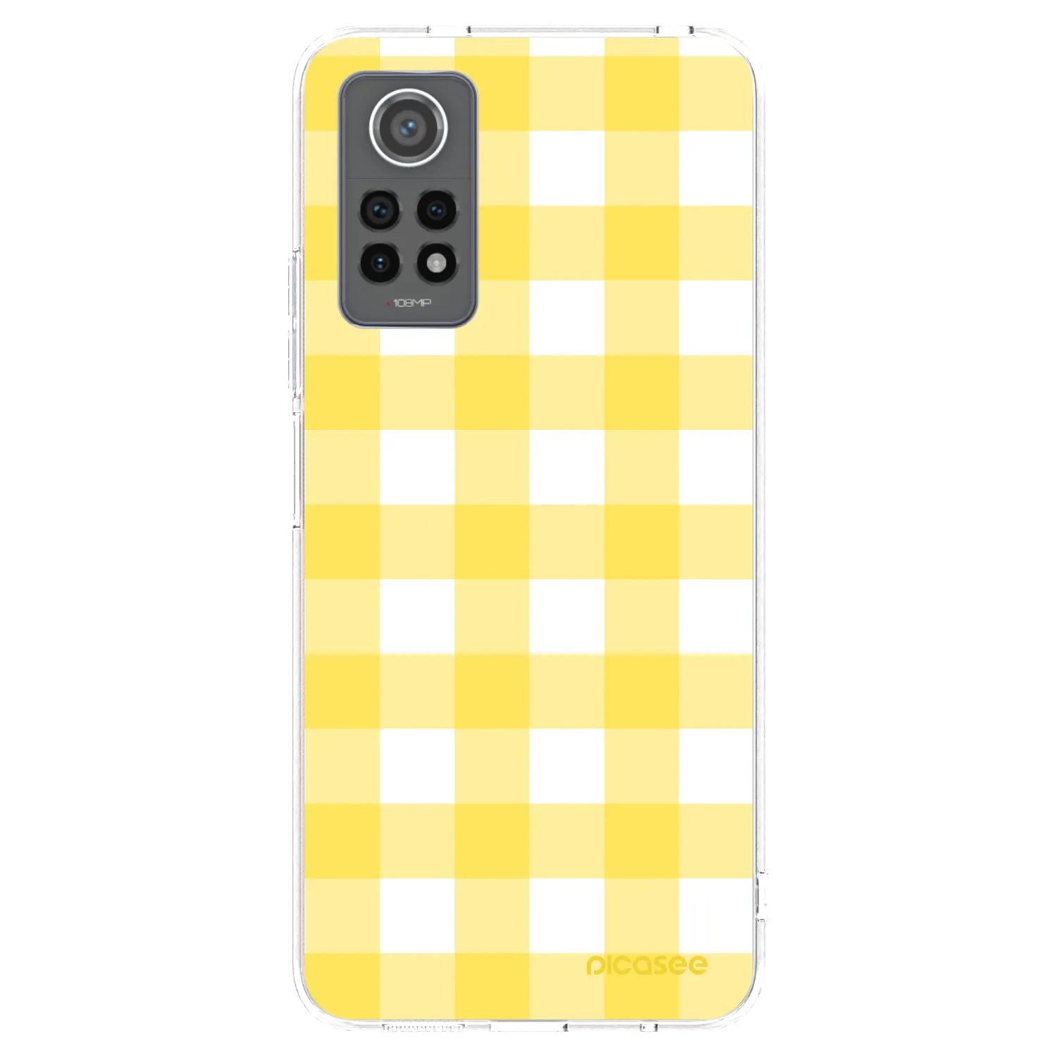 Picasee silikonový průhledný obal pro Xiaomi Redmi Note 12 Pro 4G - Gride lemon
