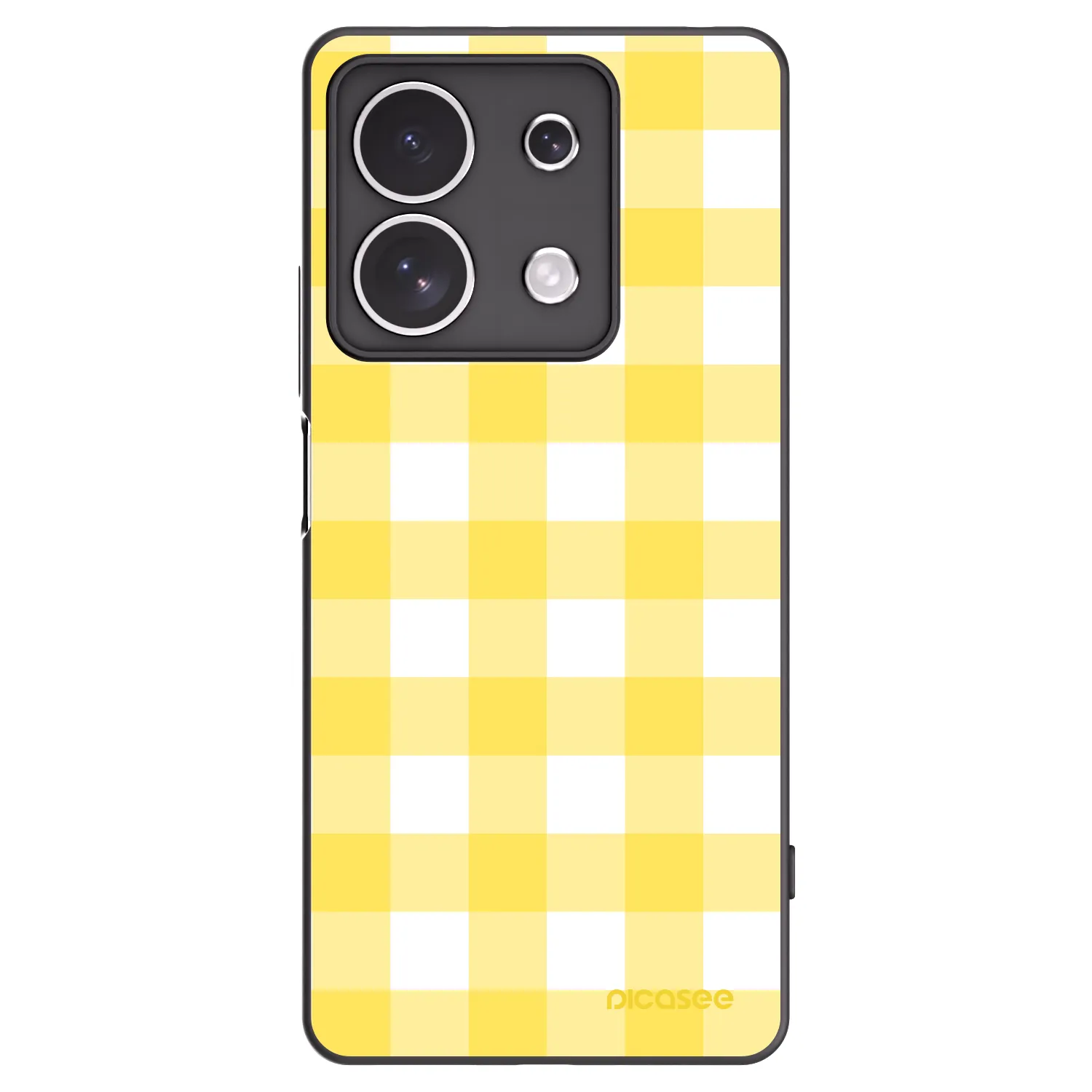 Picasee silikonový černý obal pro Xiaomi Redmi Note 13 4G - Gride lemon