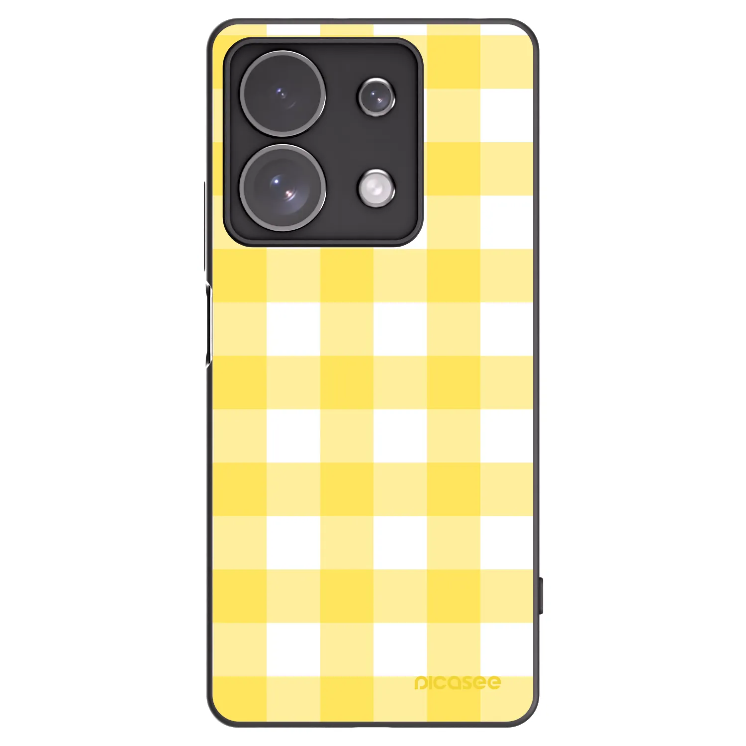 Picasee silikonový černý obal pro Xiaomi Redmi Note 13 Pro 4G - Gride lemon