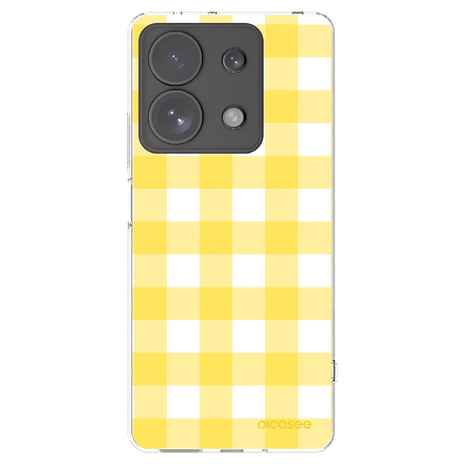 Picasee silikonový průhledný obal pro Xiaomi Redmi Note 13 Pro 4G - Gride lemon