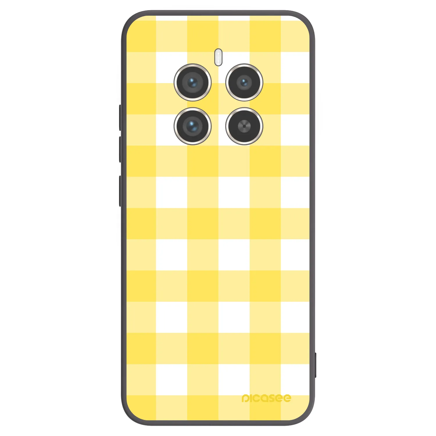 Picasee silikonový černý obal pro Realme 12 Pro 5G - Gride lemon