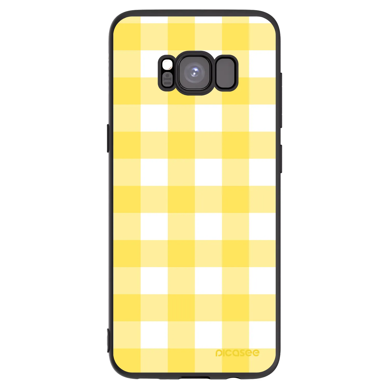 Picasee silikonový černý obal pro Samsung Galaxy S8 G950F - Gride lemon