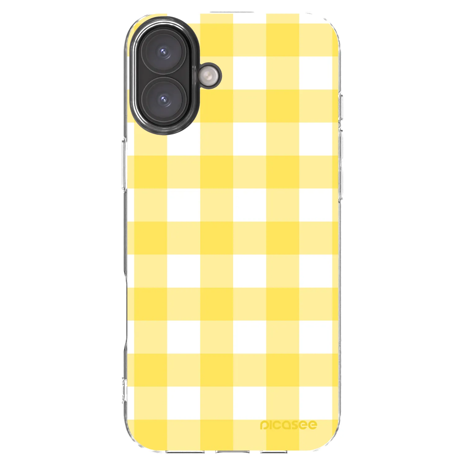 Picasee silikonový průhledný obal pro Apple iPhone 16 Plus - Gride lemon