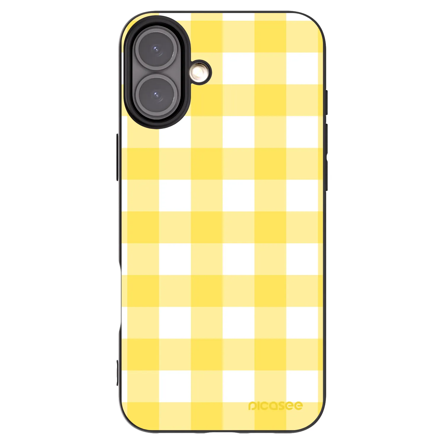 Picasee silikonový černý obal pro Apple iPhone 16 Plus - Gride lemon