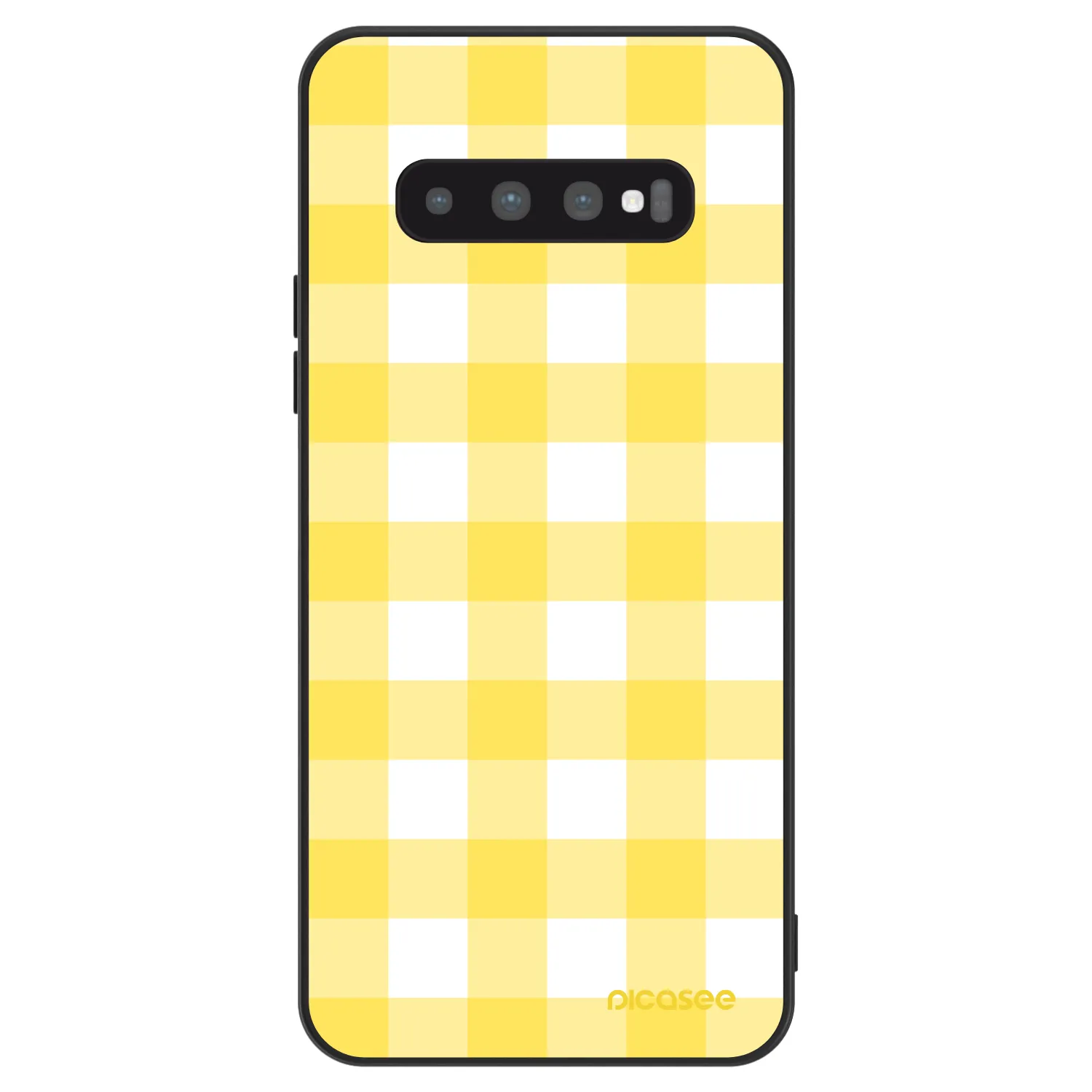 Picasee ULTIMATE CASE pro Samsung Galaxy S10 Plus G975 - Gride lemon