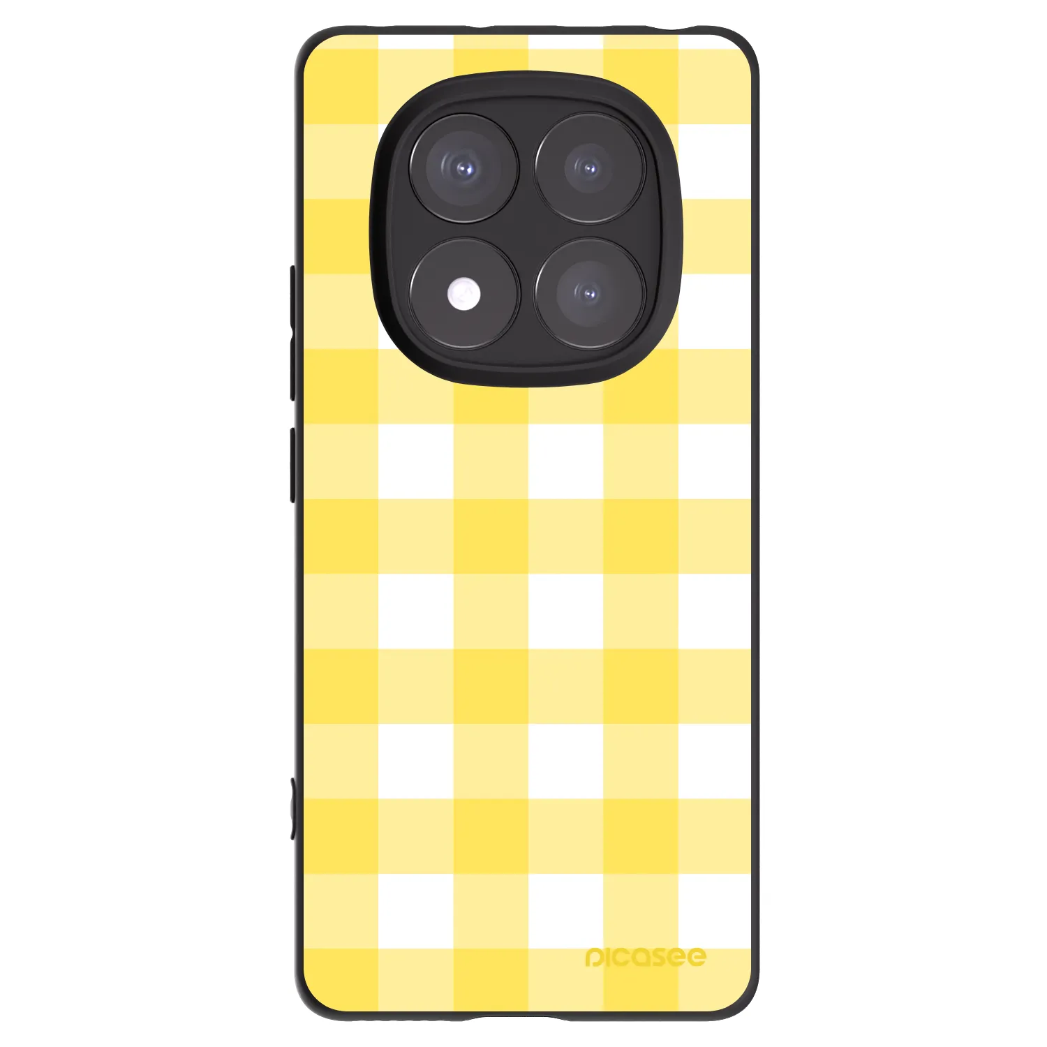 Picasee silikonový černý obal pro Xiaomi Redmi Note 14 Pro+ 5G - Gride lemon