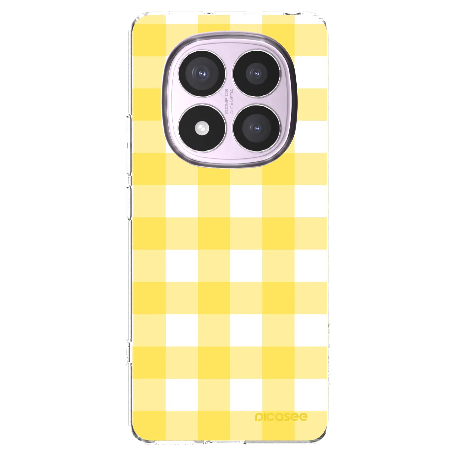 Picasee silikonový průhledný obal pro Xiaomi Redmi Note 14 Pro 5G - Gride lemon