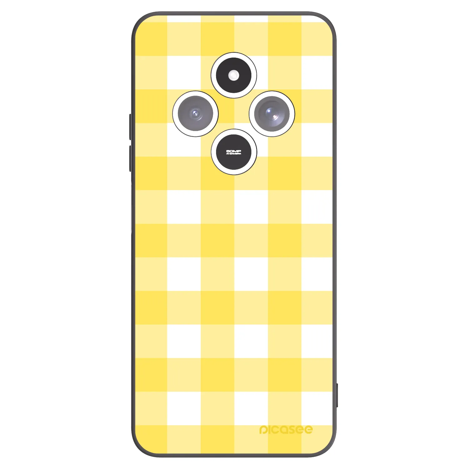 Picasee silikonový černý obal pro Xiaomi Redmi 14C - Gride lemon