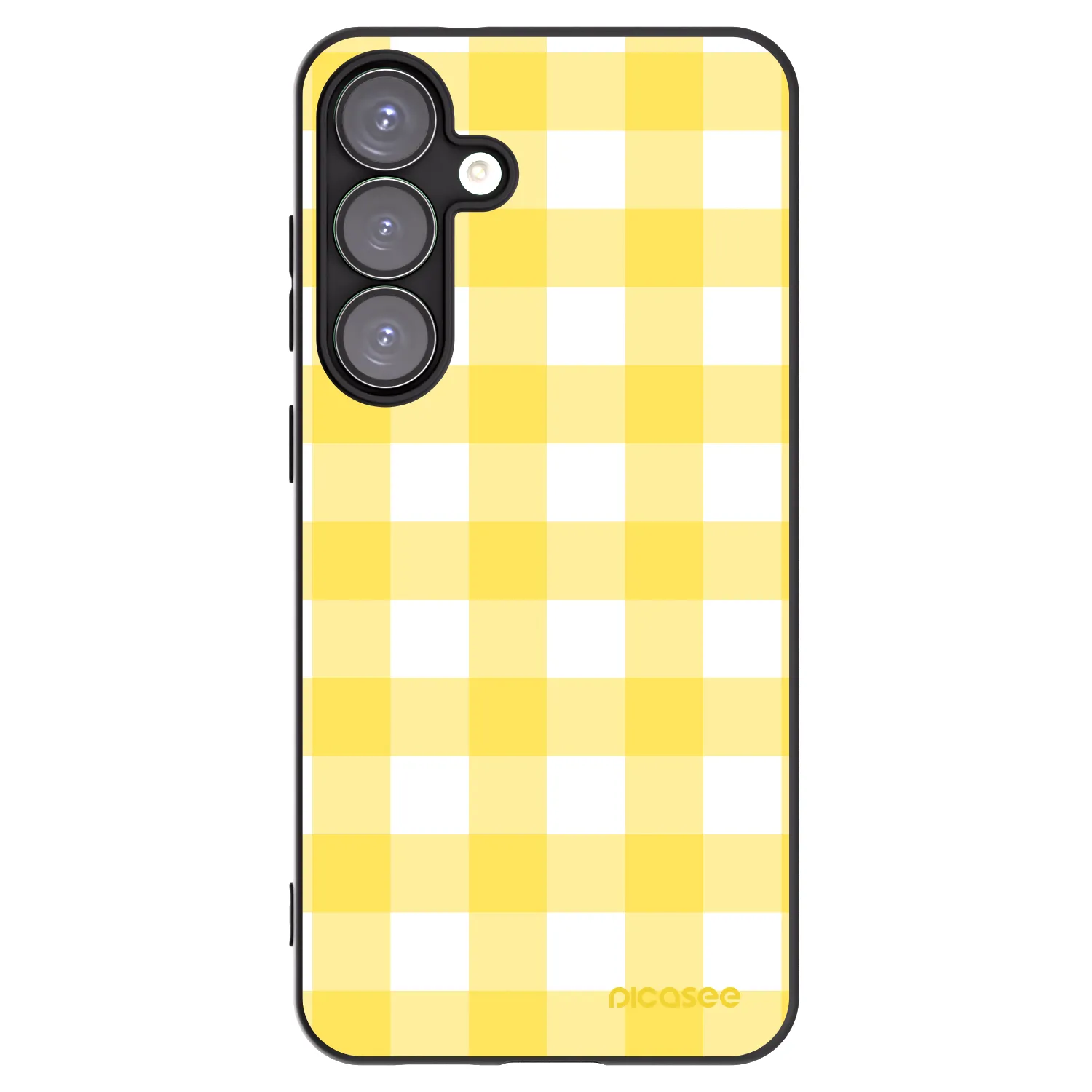Picasee silikonový černý obal pro Samsung Galaxy S25+ 5G - Gride lemon