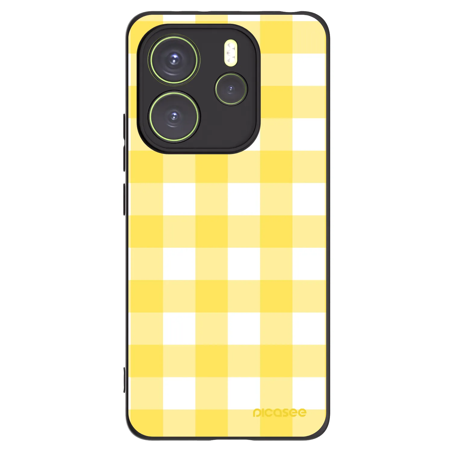 Picasee silikonový černý obal pro Xiaomi Redmi Note 14 4G - Gride lemon