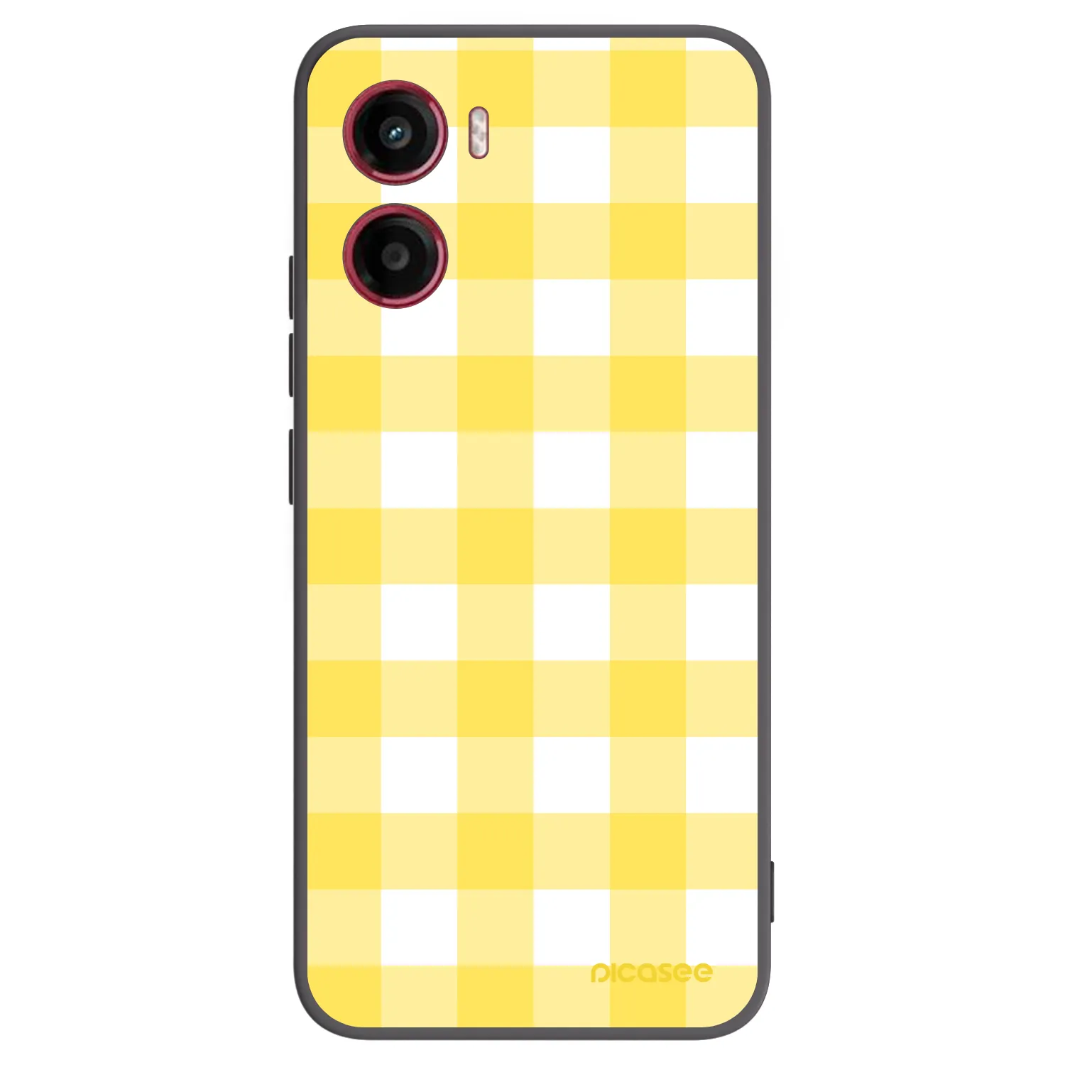 Picasee silikonový černý obal pro Motorola Moto G05 - Gride lemon