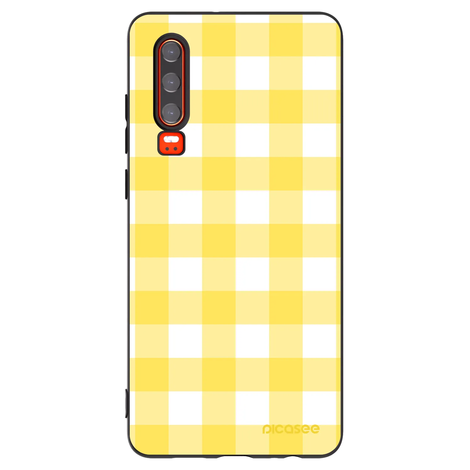 Picasee silikonový černý obal pro Huawei P30 - Gride lemon