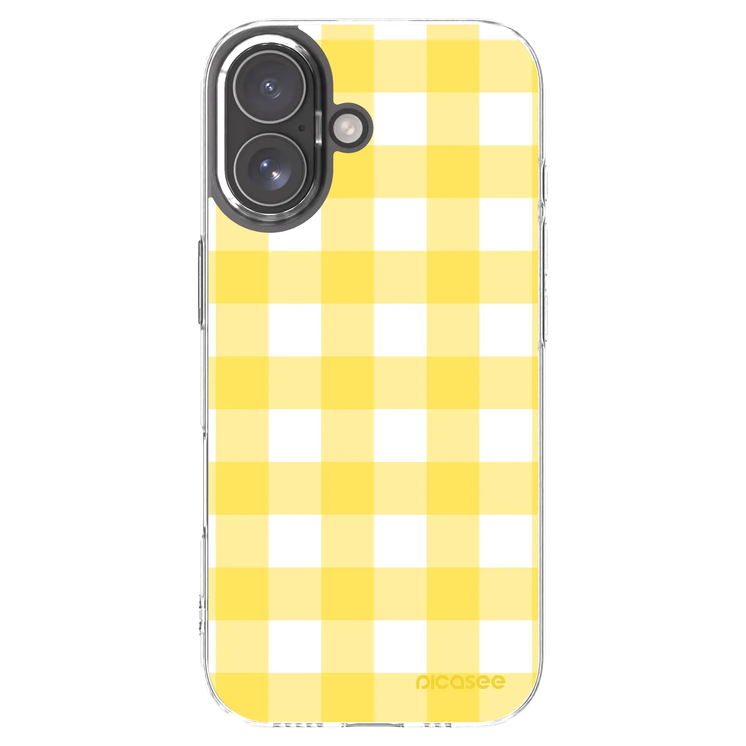 Picasee silikonový průhledný obal pro Apple iPhone 17 - Gride lemon