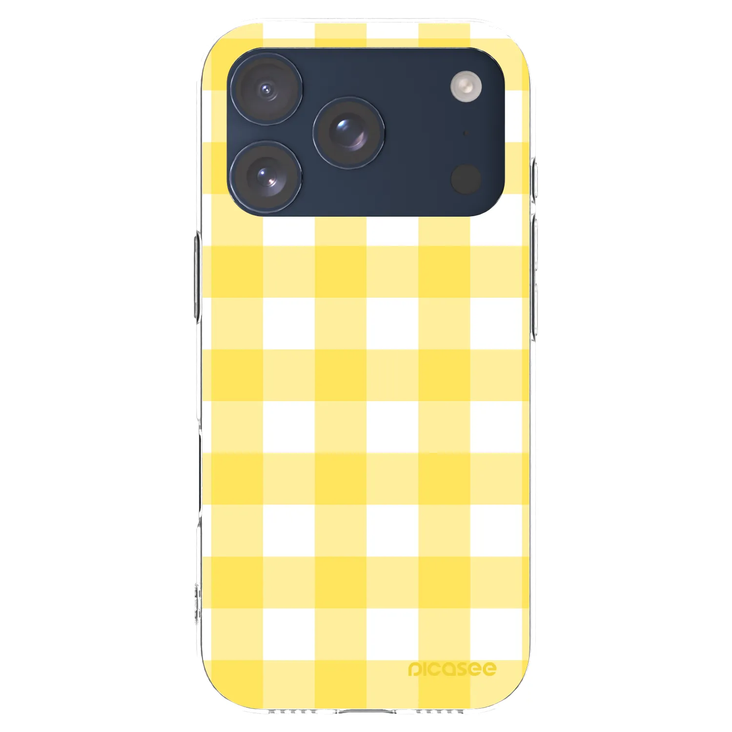 Picasee silikonový průhledný obal pro Apple iPhone 17 Pro - Gride lemon