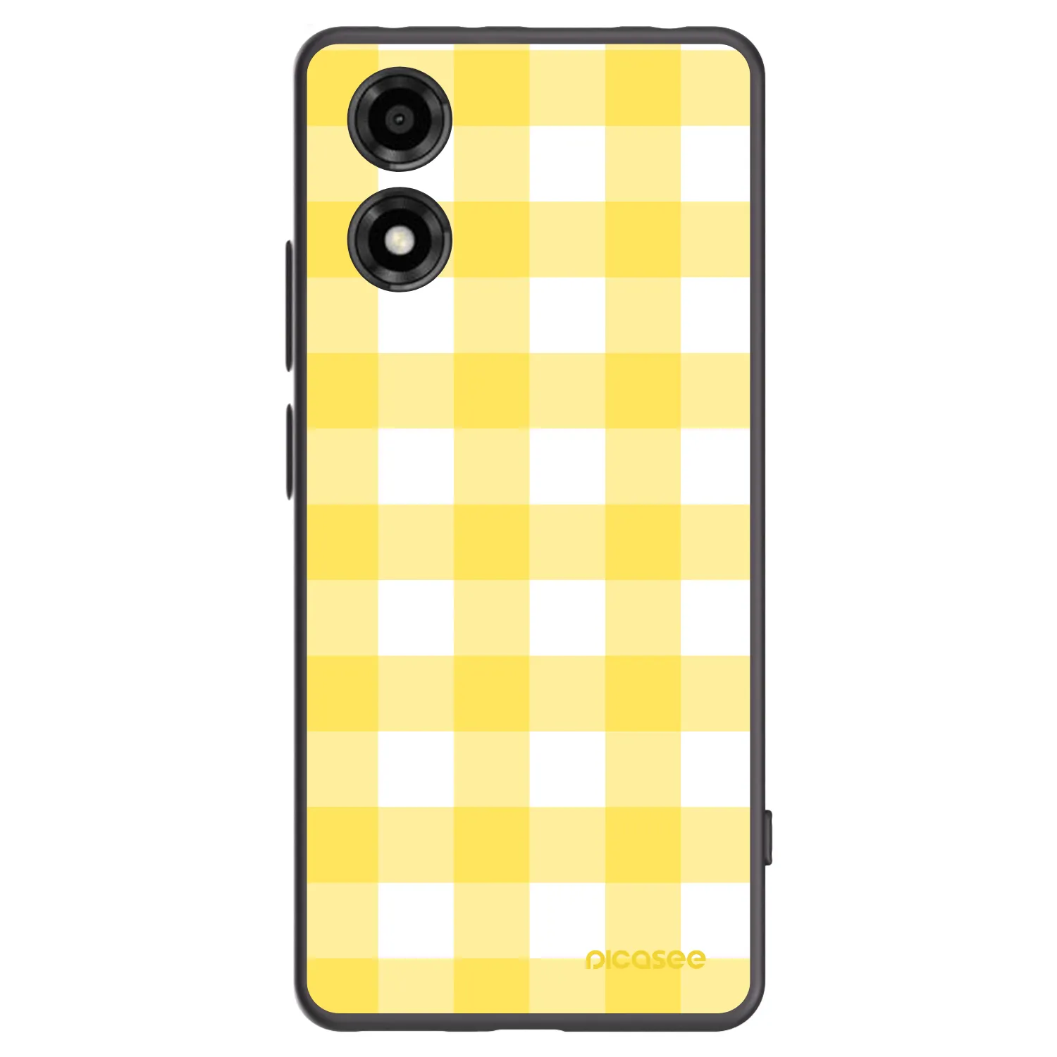 Picasee silikonový černý obal pro Motorola Moto E14 - Gride lemon