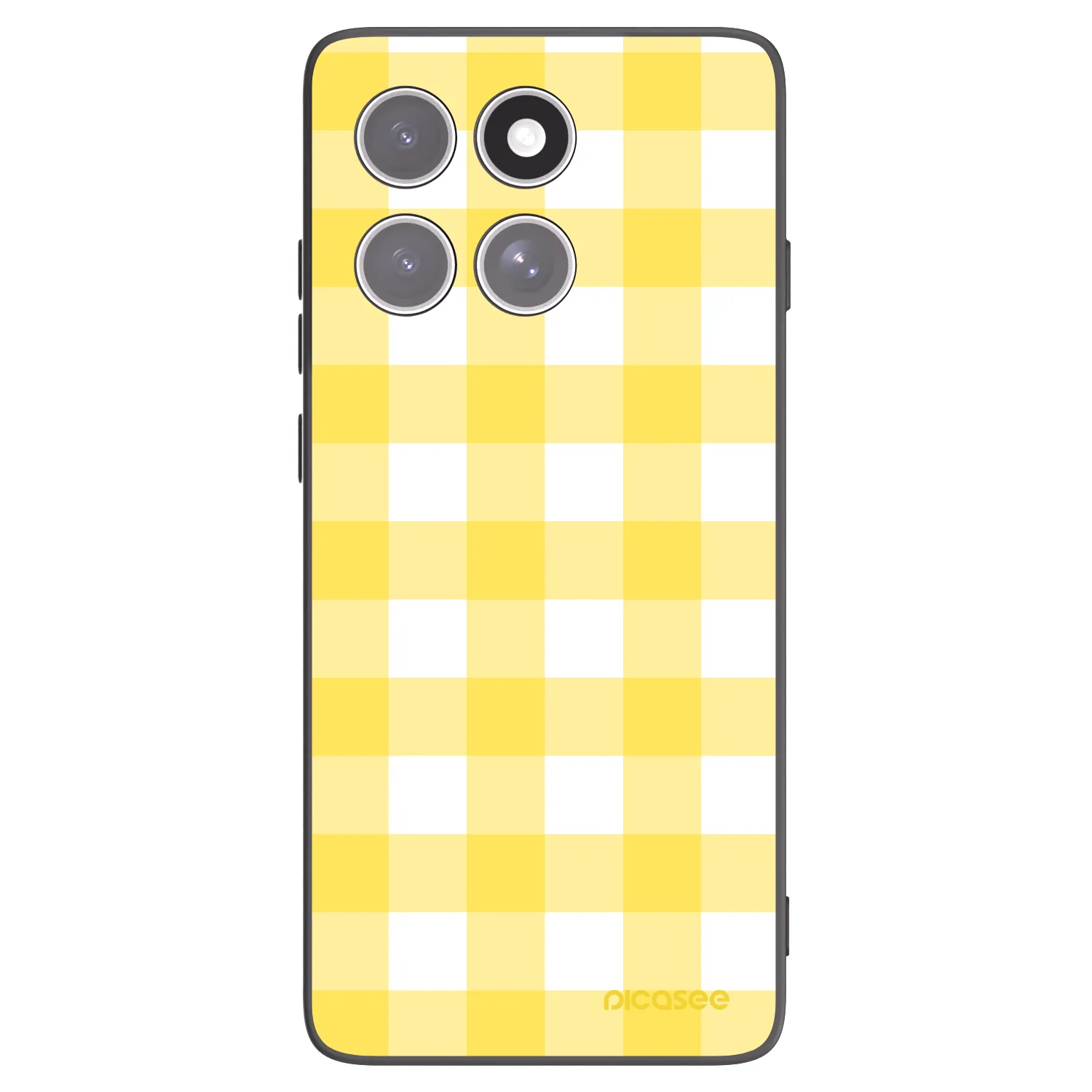 Picasee silikonový černý obal pro Motorola Edge 60 Pro - Gride lemon