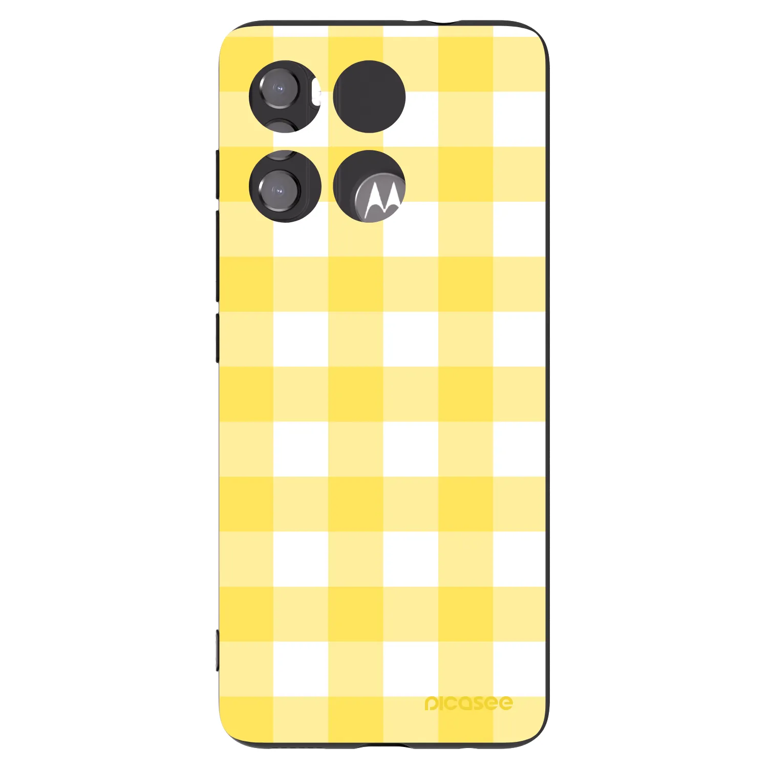Picasee silikonový černý obal pro Motorola Edge 60 5G - Gride lemon