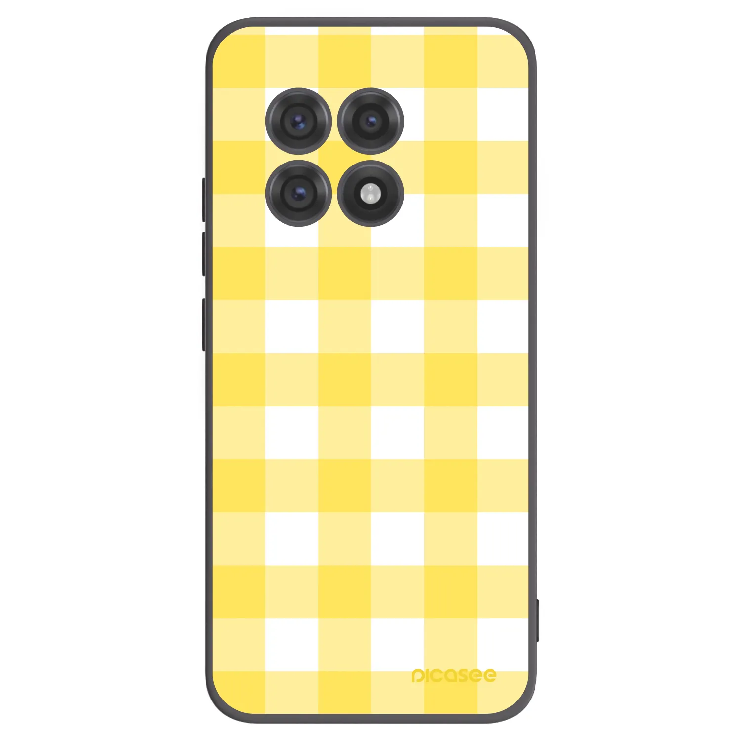 Picasee silikonový černý obal pro OnePlus 13R 5G - Gride lemon