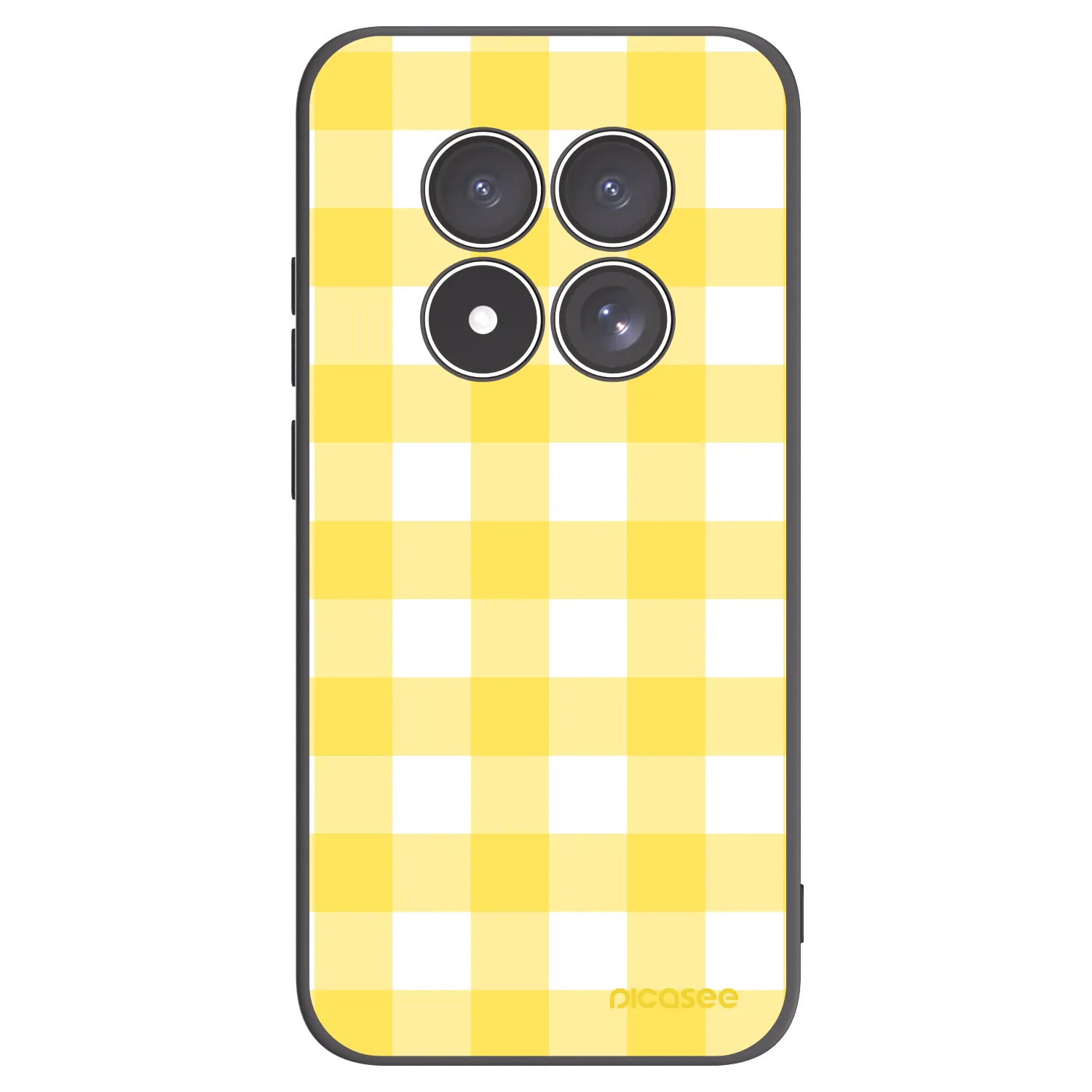 Picasee silikonový černý obal pro Xiaomi Redmi Note 15 Pro 4G - Gride lemon