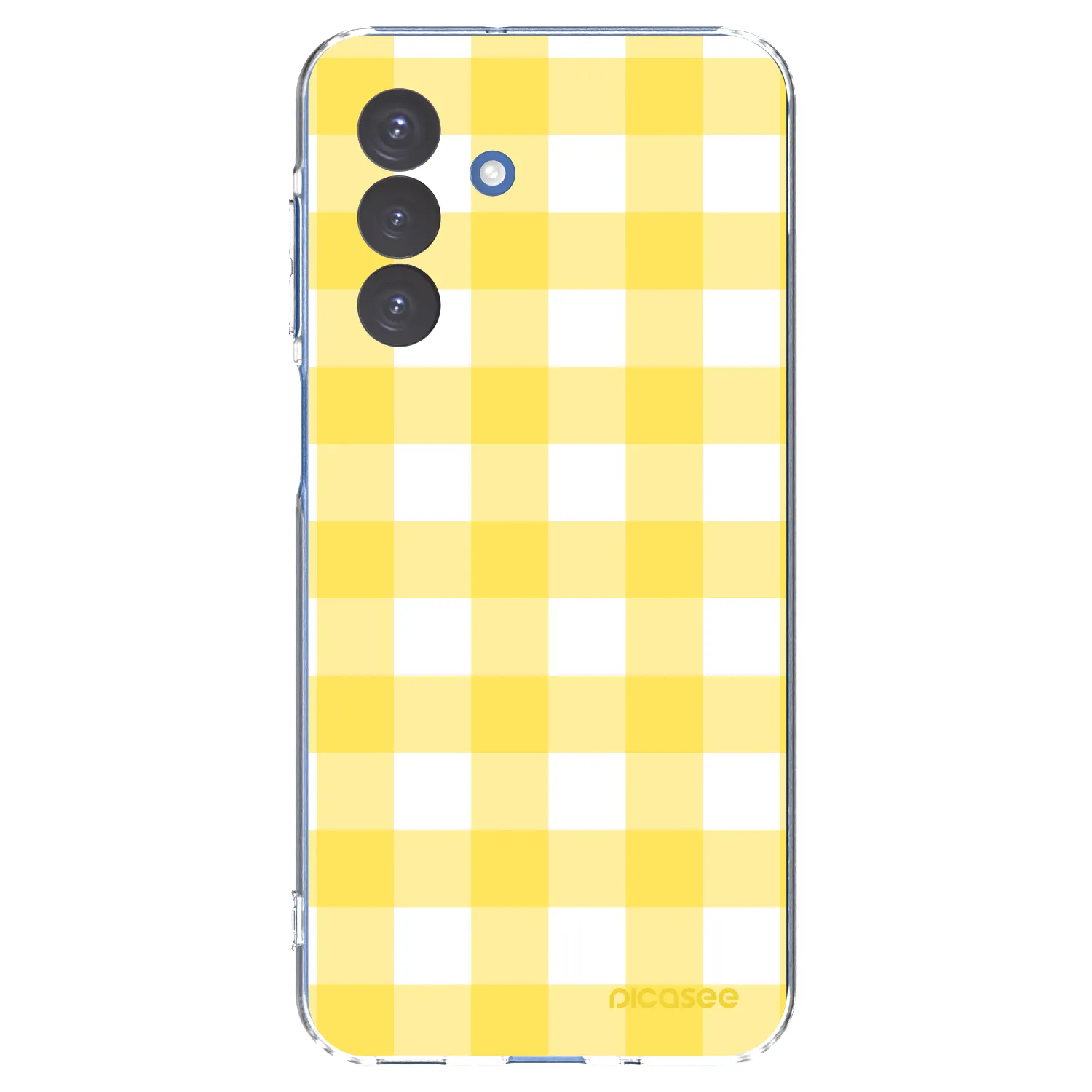 Picasee silikonový průhledný obal pro Samsung Galaxy A17 5G - Gride lemon