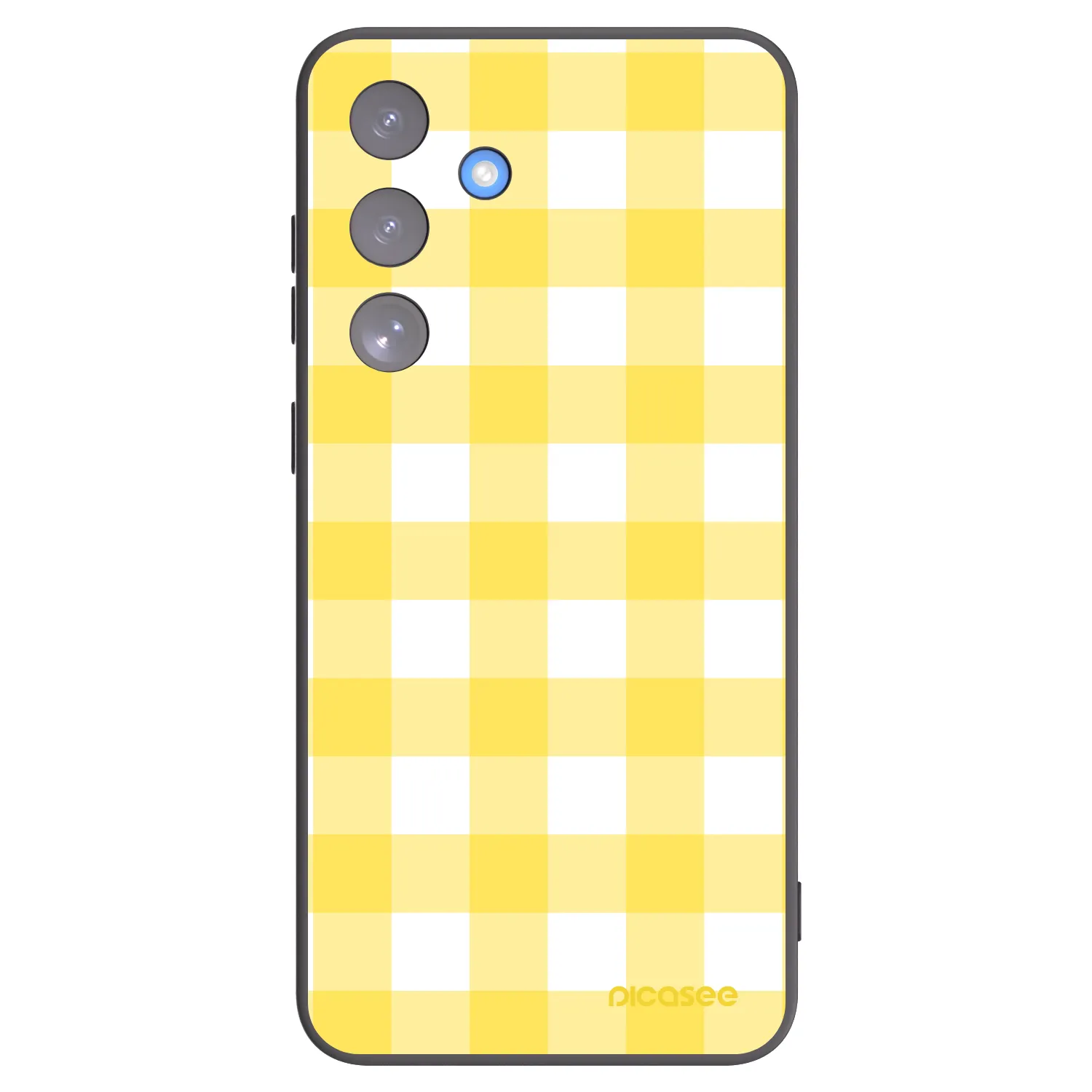 Picasee silikonový černý obal pro Samsung Galaxy S25 FE 5G - Gride lemon
