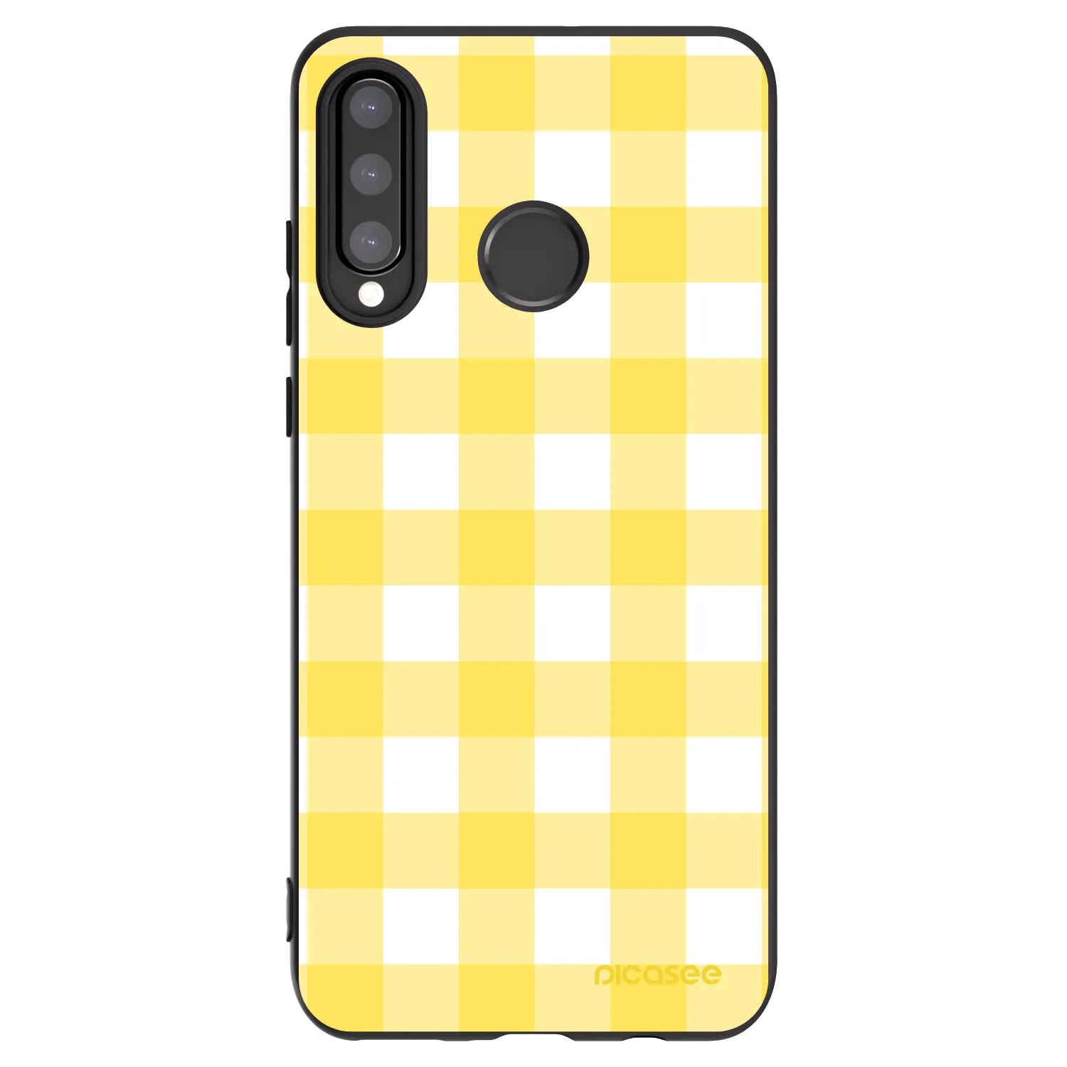 Picasee silikonový černý obal pro Huawei P30 Lite - Gride lemon