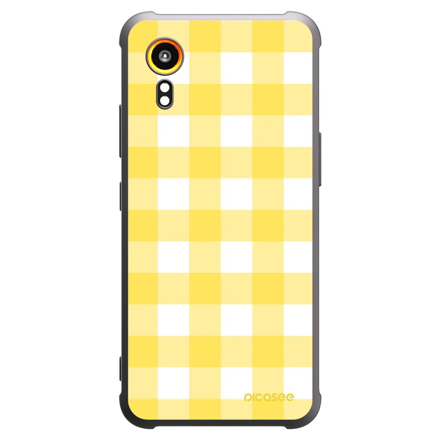Picasee silikonový černý obal pro Samsung Galaxy Xcover 7 - Gride lemon