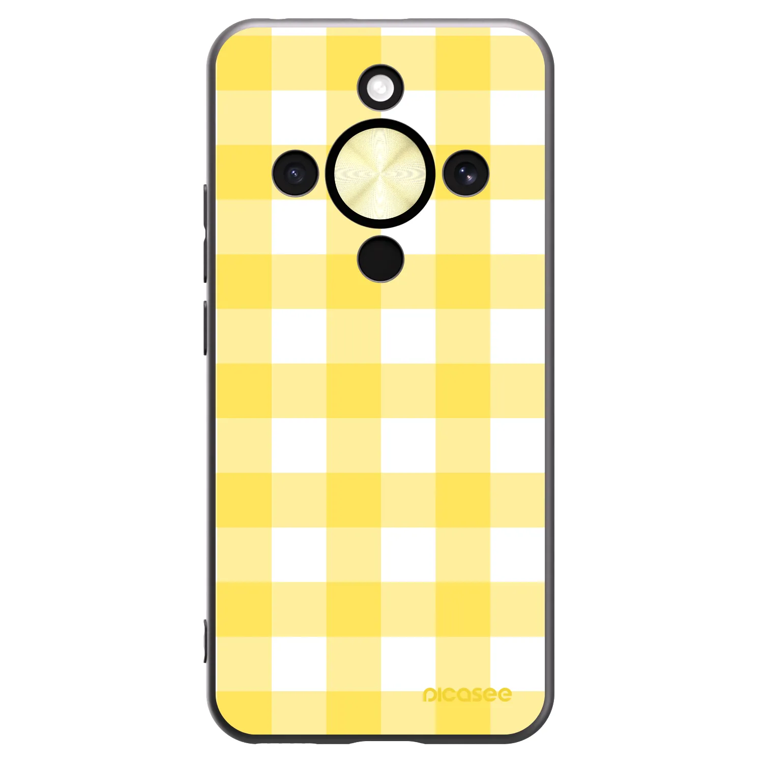 Picasee silikonový černý obal pro Honor Magic8 Lite 5G - Gride lemon