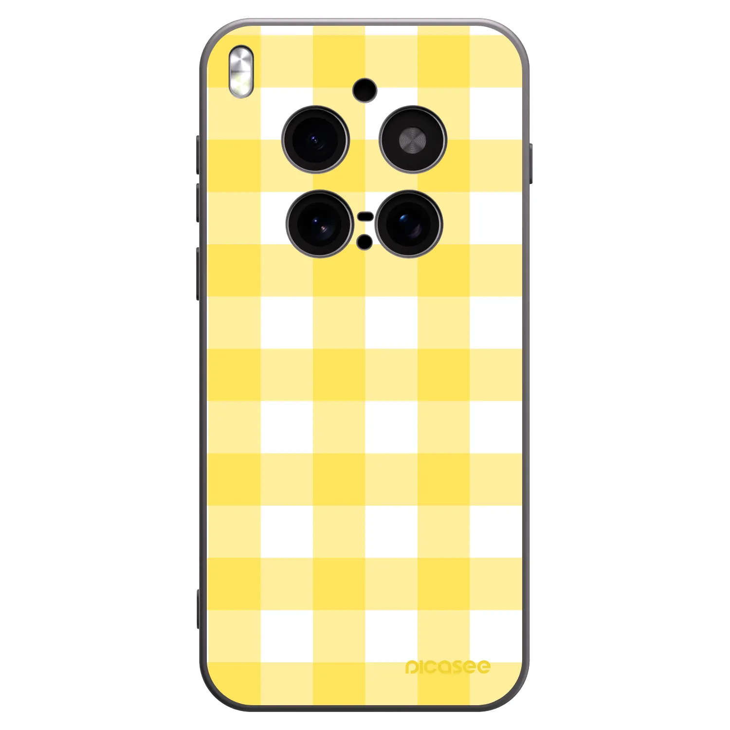 Picasee silikonový černý obal pro Vivo X300 Pro - Gride lemon