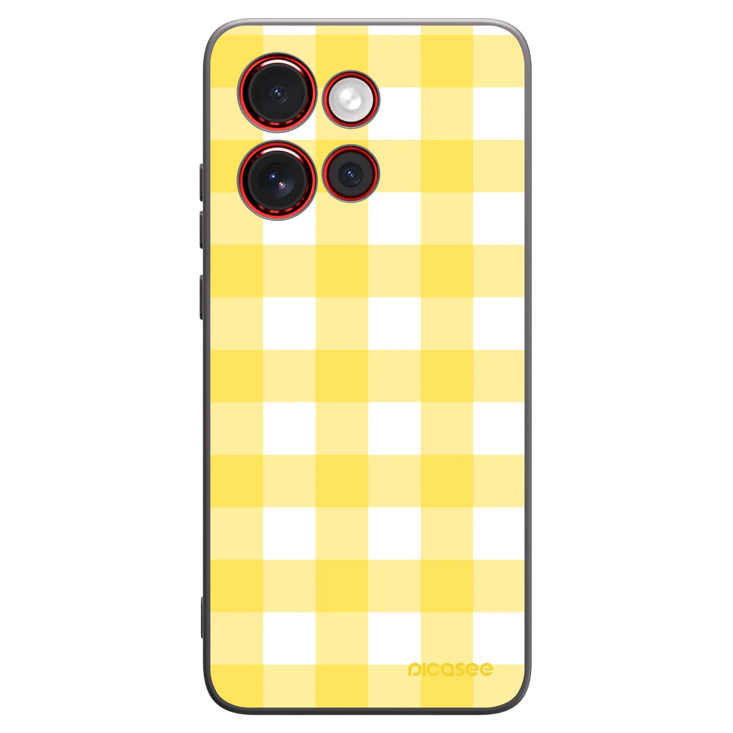 Picasee silikonový černý obal pro Motorola Edge 60 Neo 5G - Gride lemon
