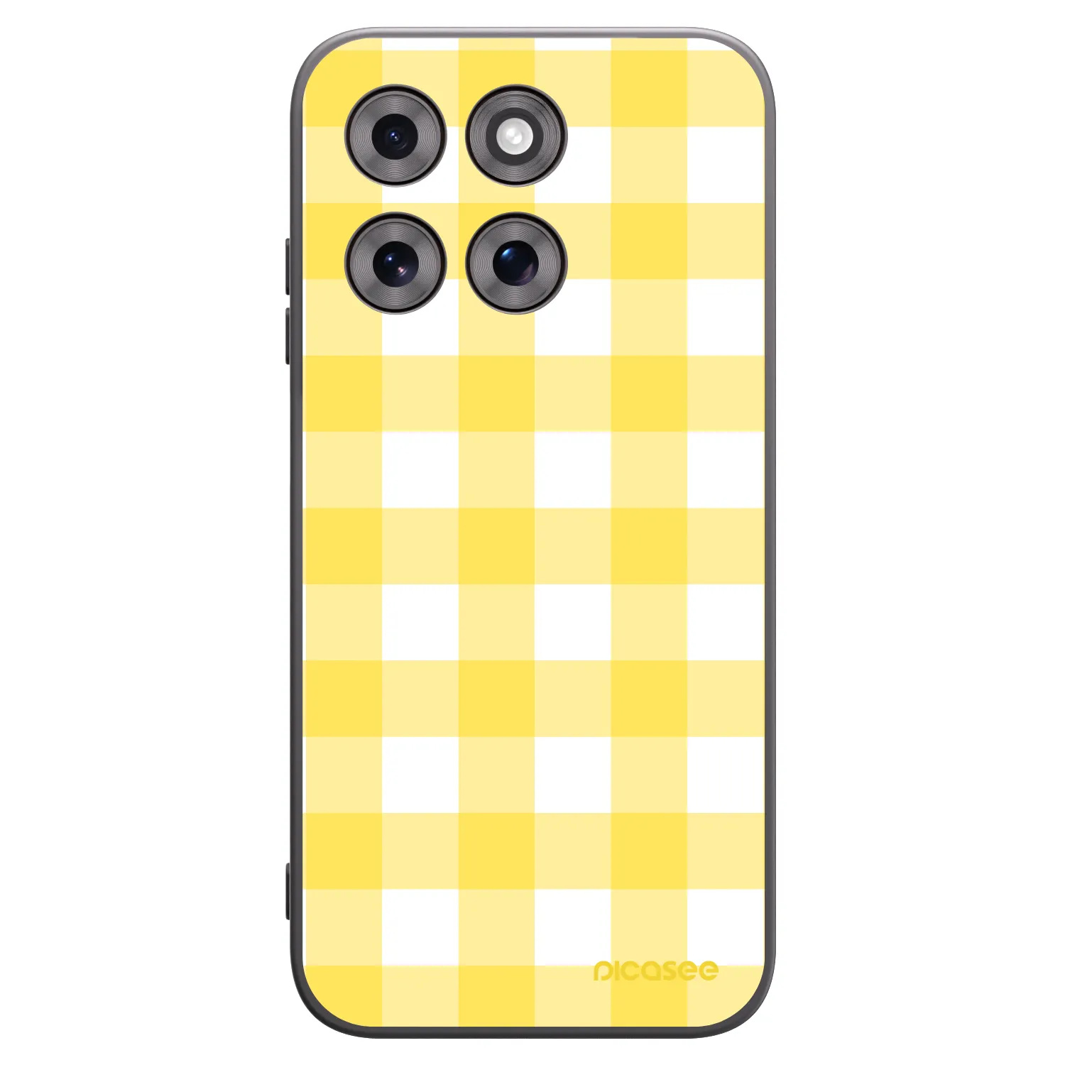 Picasee silikonový černý obal pro Motorola Moto G77 - Gride lemon